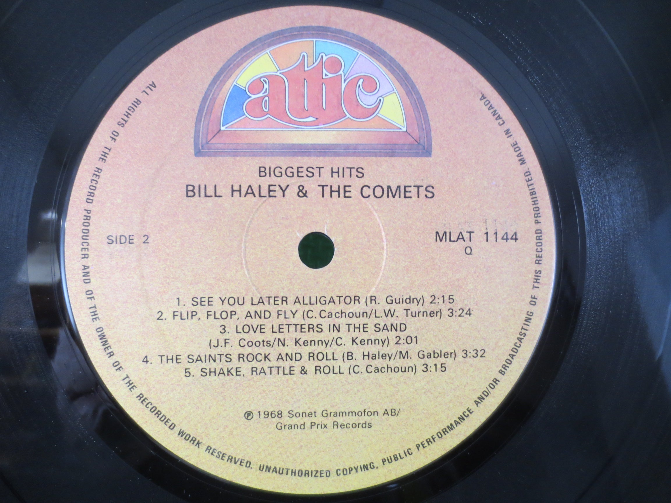 BILL HALEY, and the COMETS, Rock and Roll, Vintage Vinyl, Bill Haley Record, Bill Haley Lp, Lps, Vinyl Albums, Vintage Records, 1982 Records