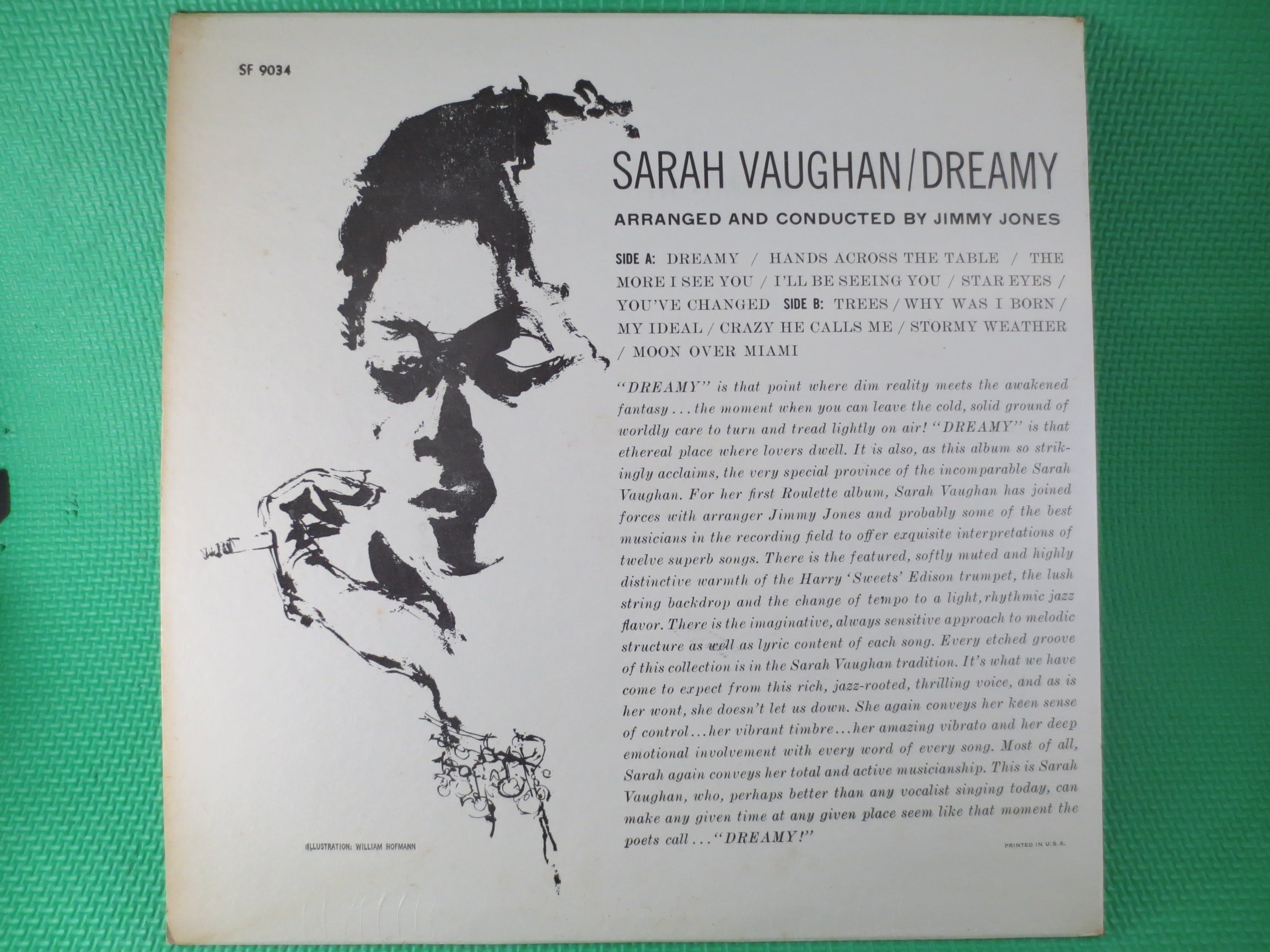 Sarah Vaughan – Dreamy (1960) Vinyl LP