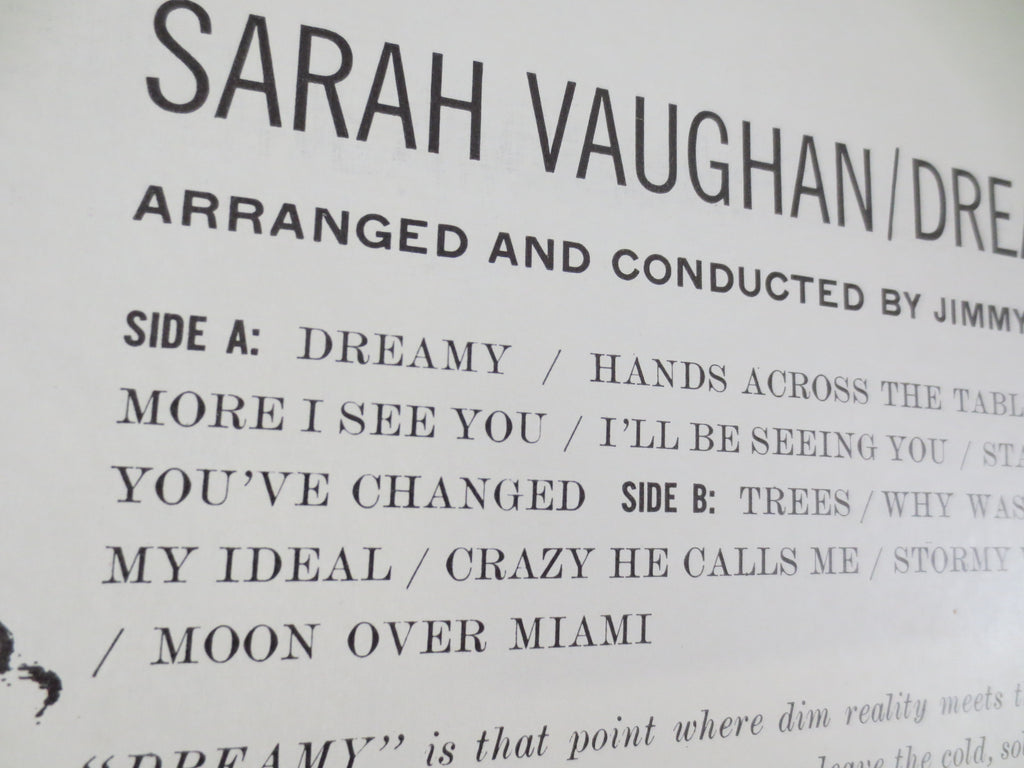 Sarah Vaughan – Dreamy (1960) Vinyl LP