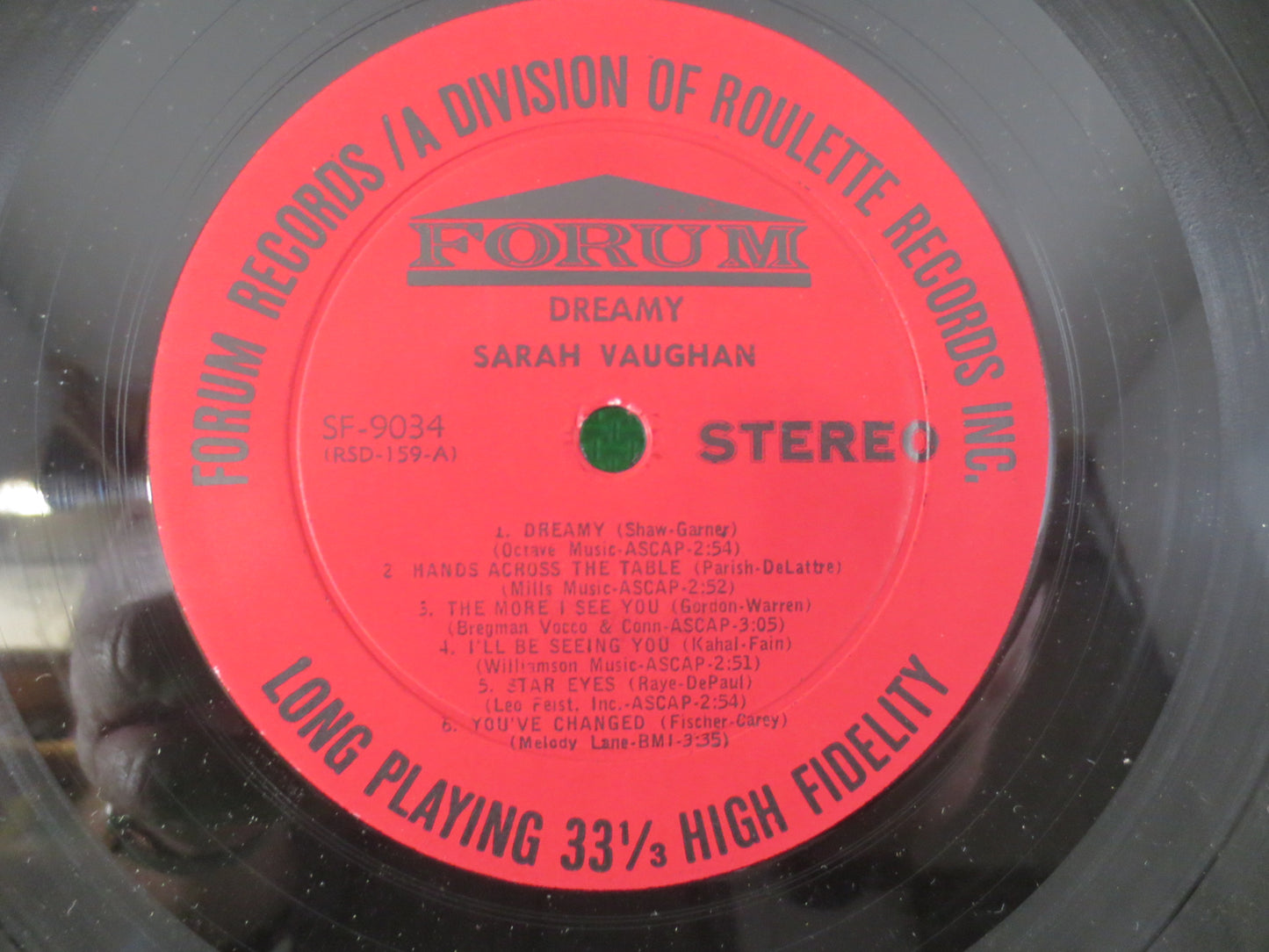 SARAH VAUGHAN, DREAMY, Sarah Vaughan Record, Sarah Vaughan Vinyl, Sarah Vaughan Lp, Jazz Record, Vinyl, Vintage Records, 1960 Records