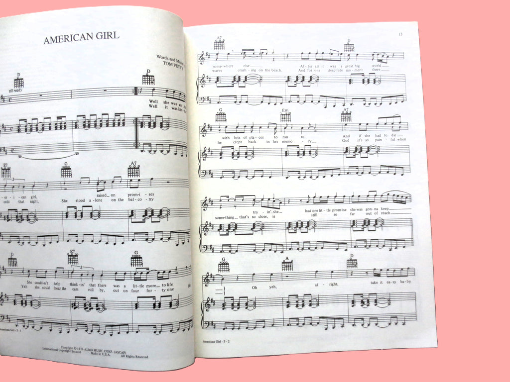 Tom Petty and the Heartbreakers – Greatest Hits Sheet Music Book (1994)