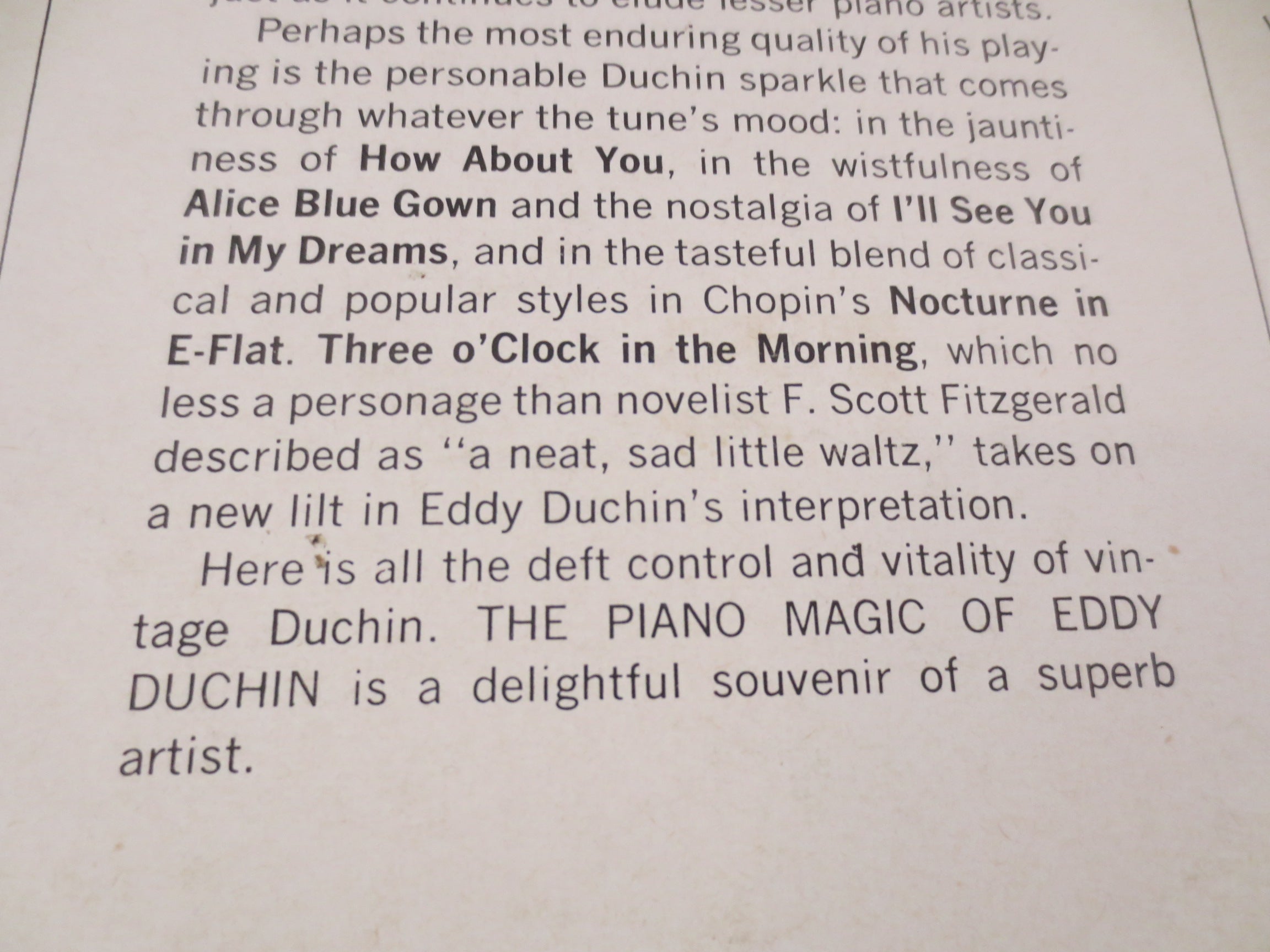 Eddy Duchin – Piano Magic (1967) Vinyl LP