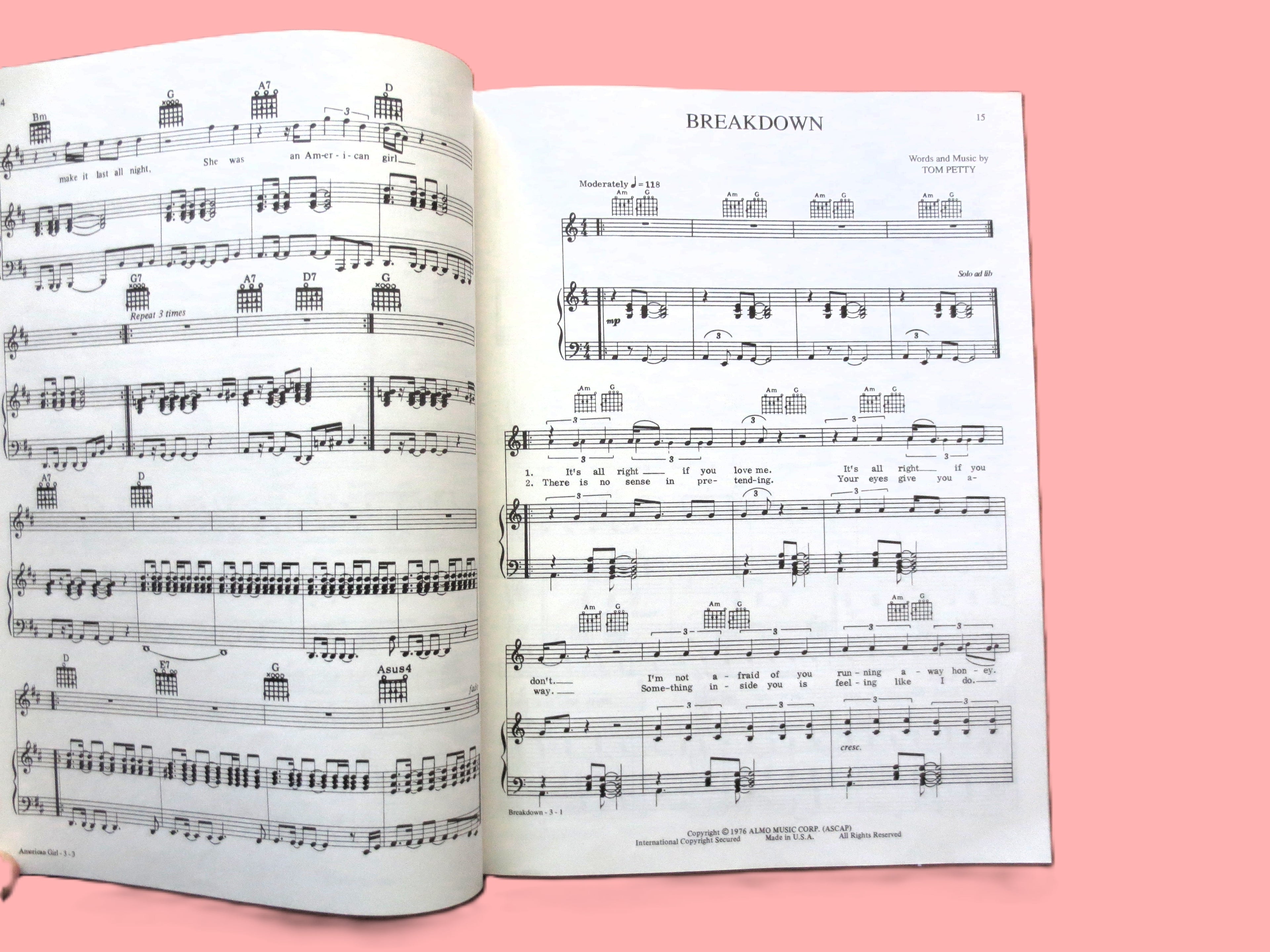 Tom Petty and the Heartbreakers – Greatest Hits Sheet Music Book (1994)
