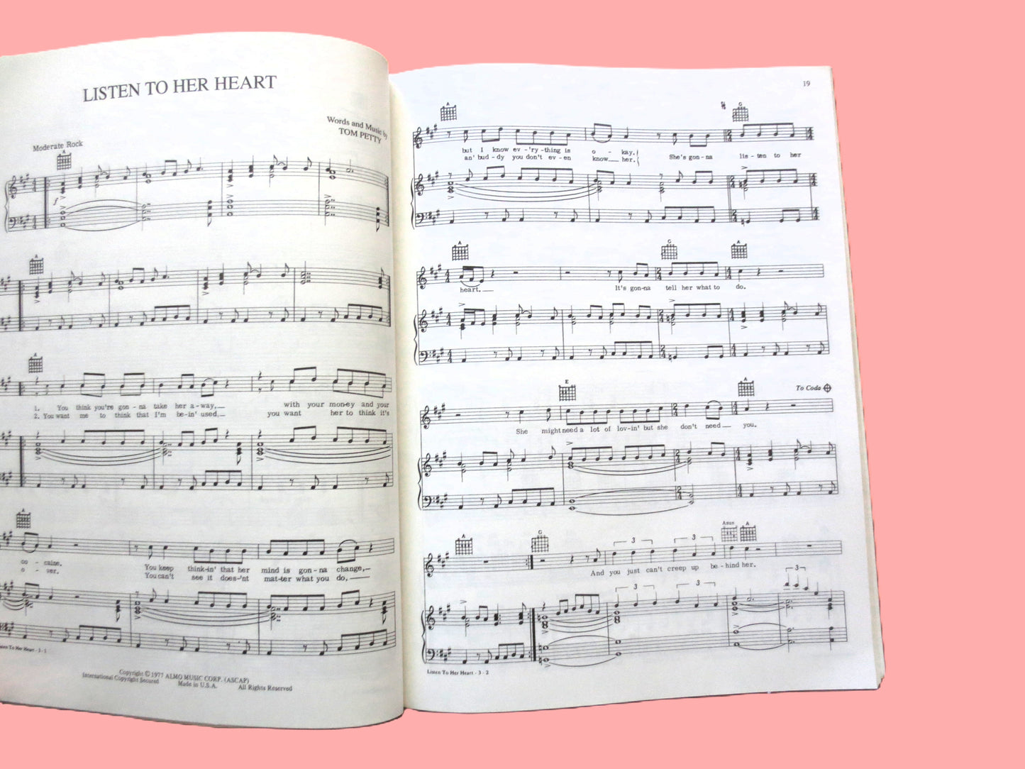 TOM PETTY, The Heartbreakers, Sheet Music Book, 1994 Songbook