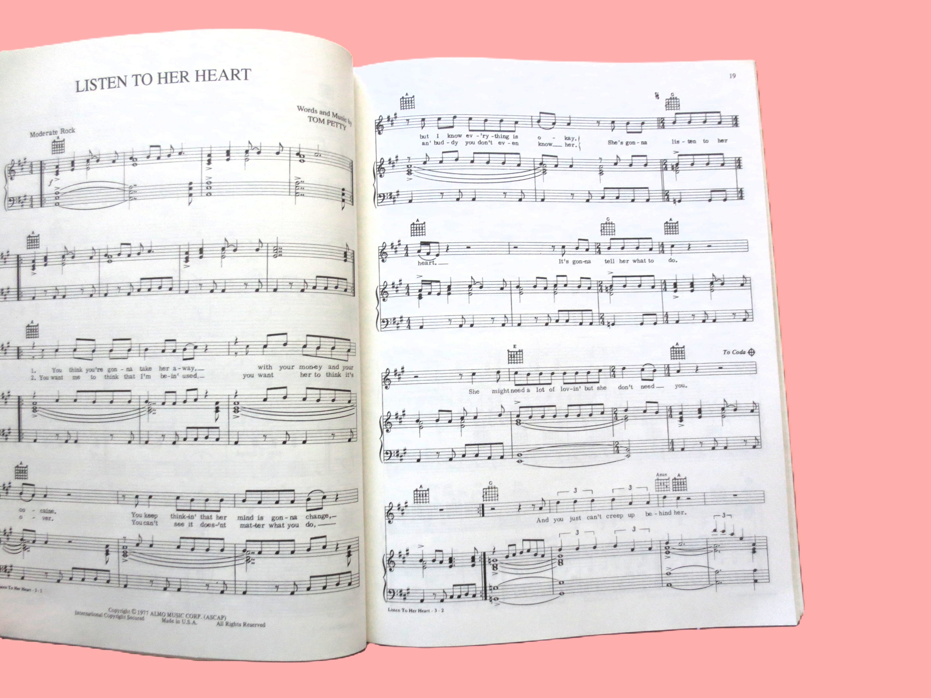 Tom Petty and the Heartbreakers – Greatest Hits Sheet Music Book (1994)