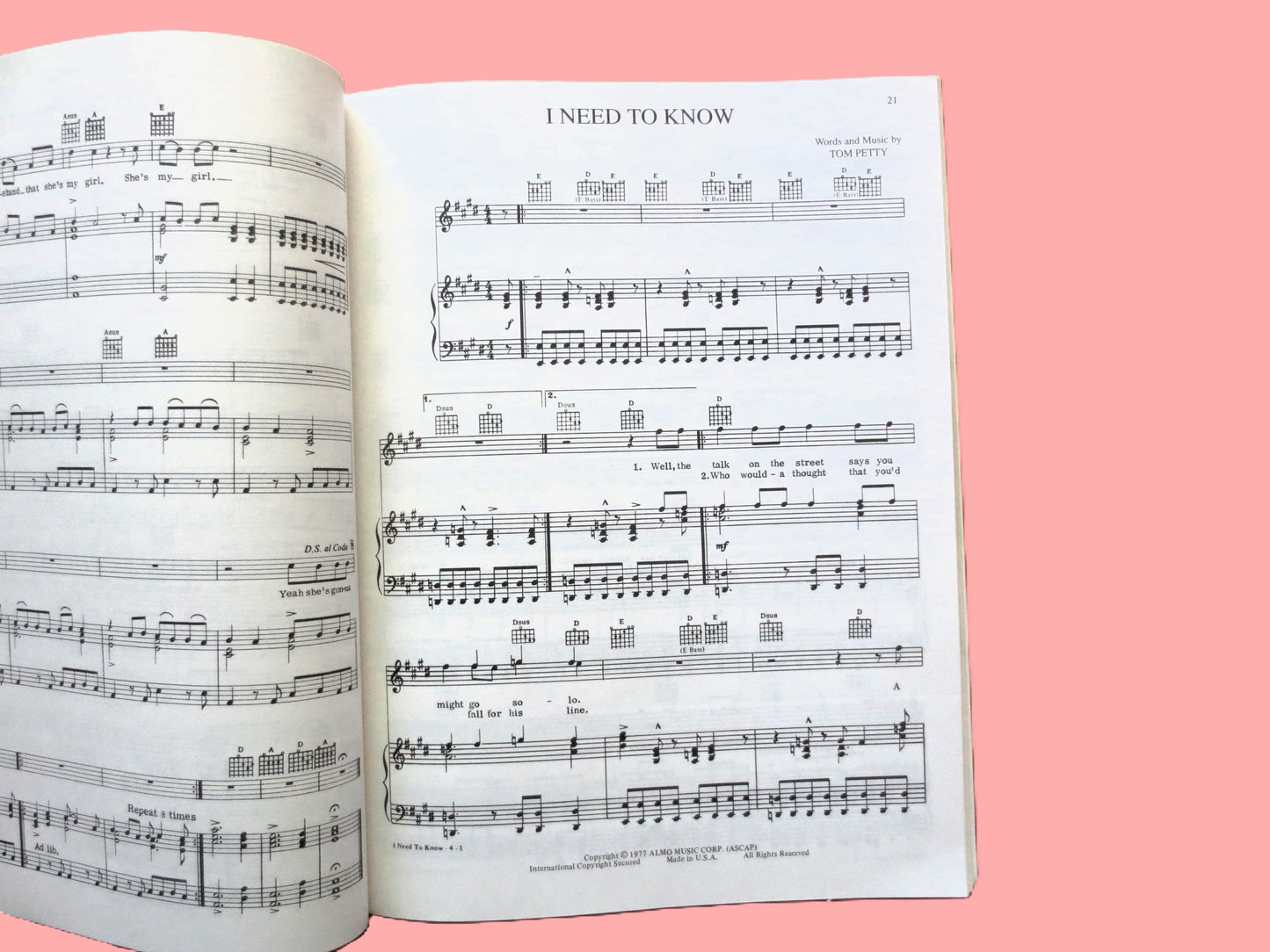 TOM PETTY, The Heartbreakers, Sheet Music Book, 1994 Songbook