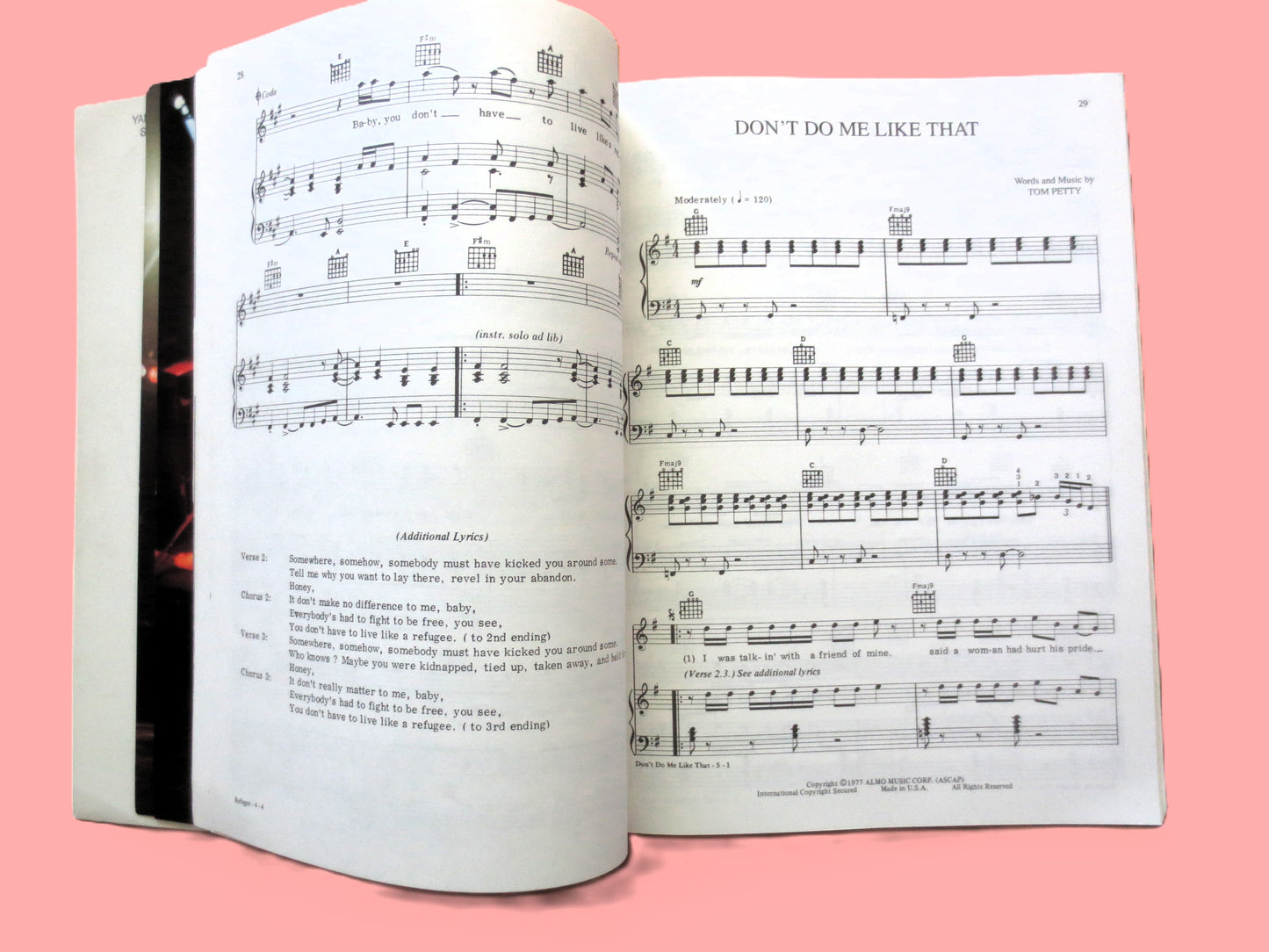 TOM PETTY, The Heartbreakers, Sheet Music Book, 1994 Songbook