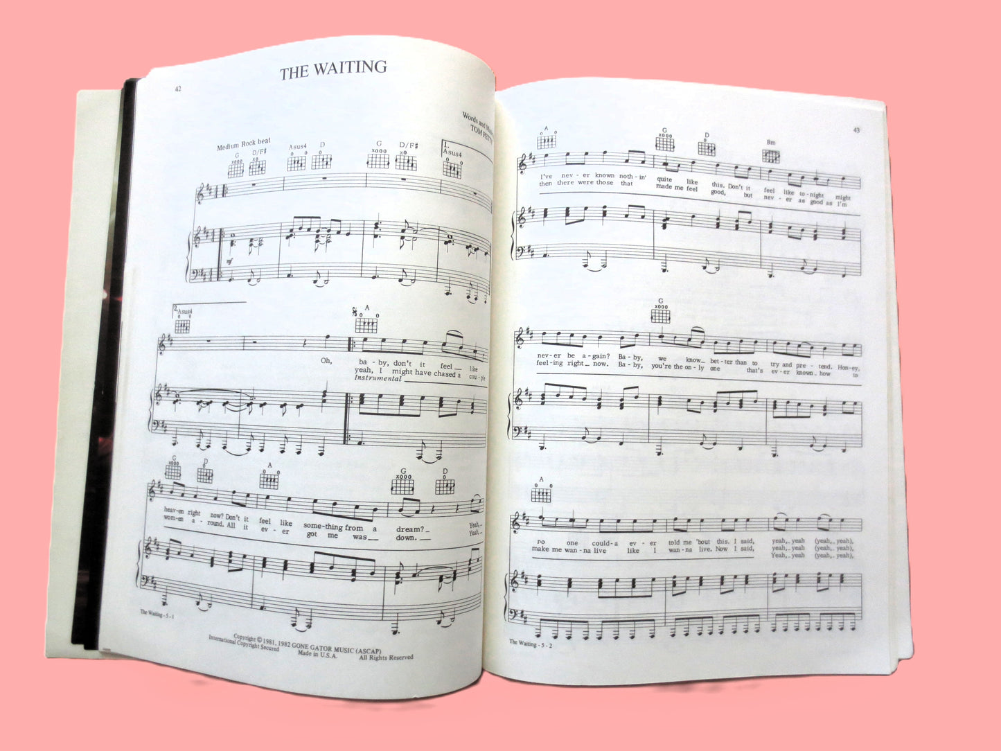 TOM PETTY, The Heartbreakers, Sheet Music Book, 1994 Songbook