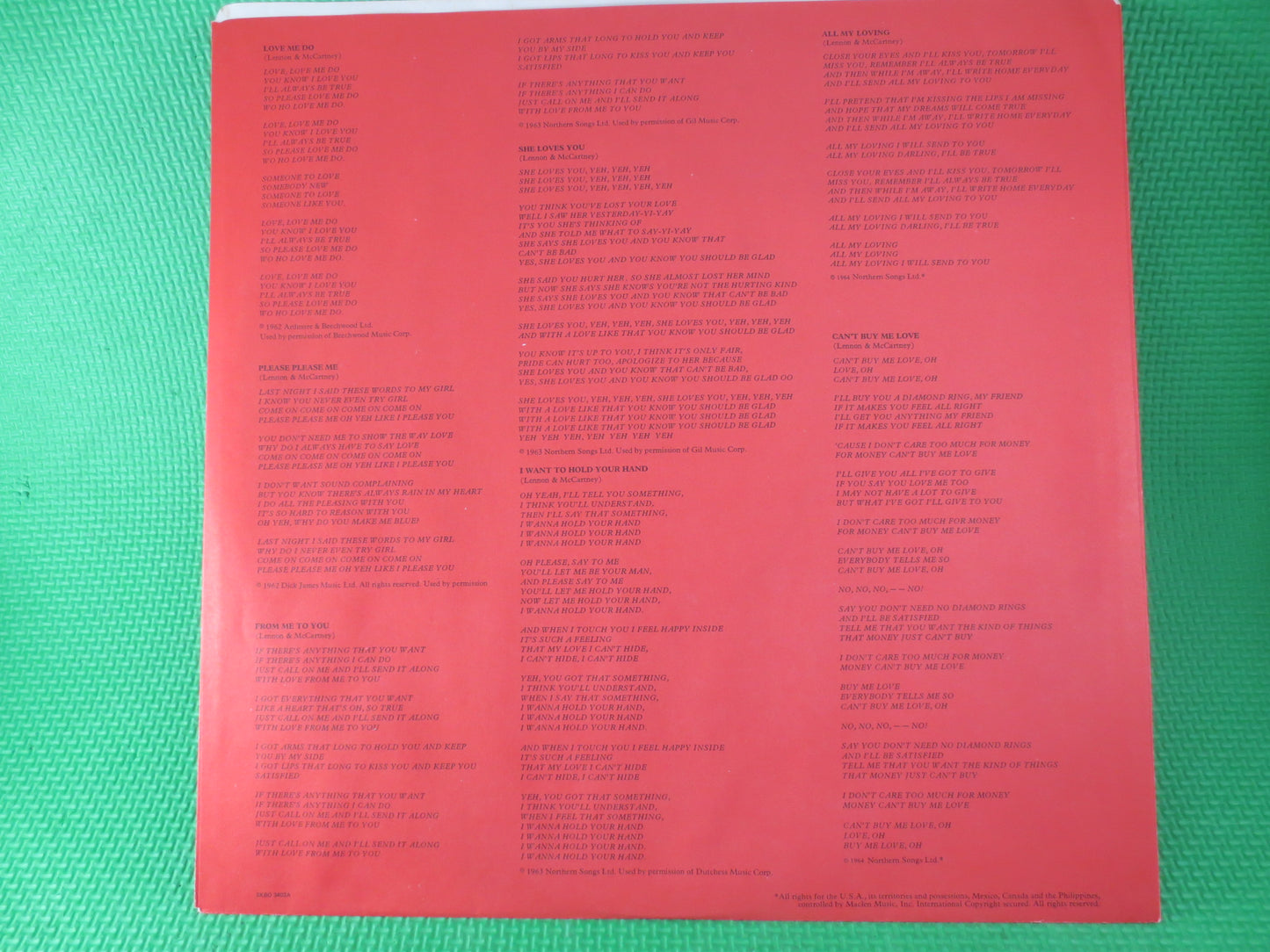 The BEATLES, RED ALBUM, 1962 - 1966, The Beatles Record, The Beatles Album, The Beatles Lp, Vinyl Records, Vintage Records, Vinyl Beatles
