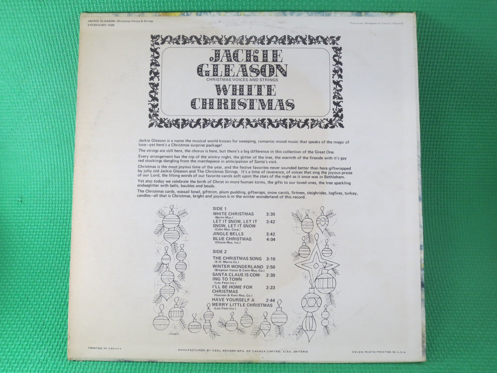 JACKIE GLEASON, White Christmas, Vintage Album, 1963 Record, Vinyl Lp