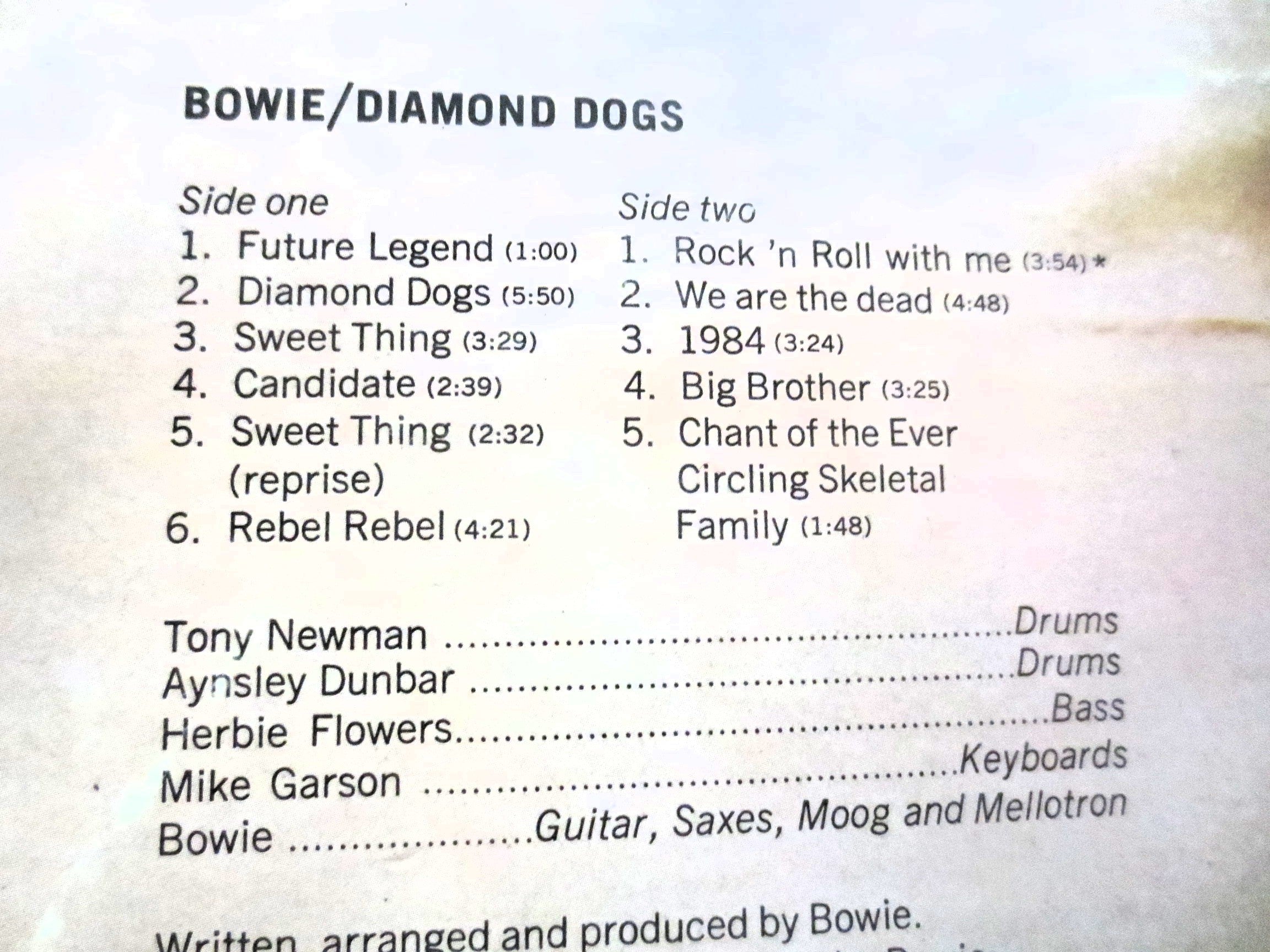 David Bowie – Diamond Dogs (1974) Vinyl LP
