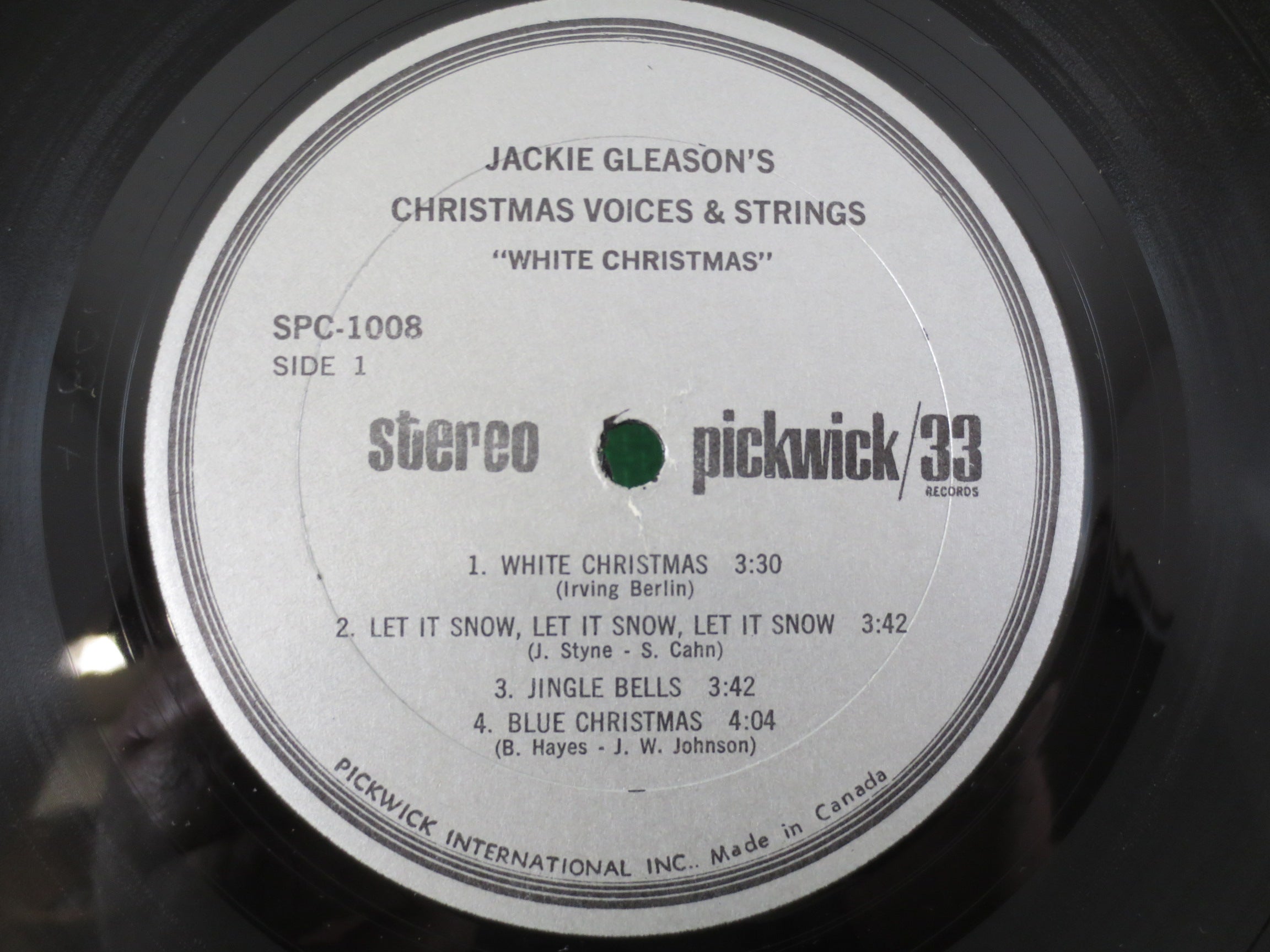 JACKIE GLEASON, White Christmas, Vintage Album, 1963 Record, Vinyl Lp