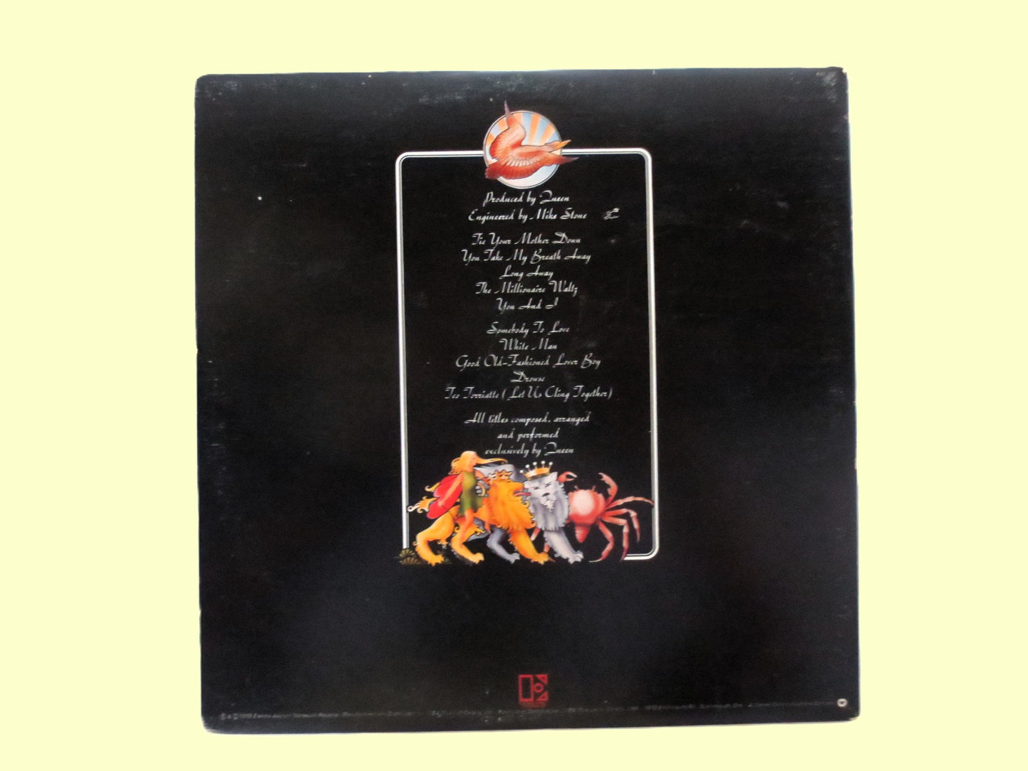 QUEEN, A DAY at the RACES, Freddie Mercury, 1976 Record, Vinyl Lp