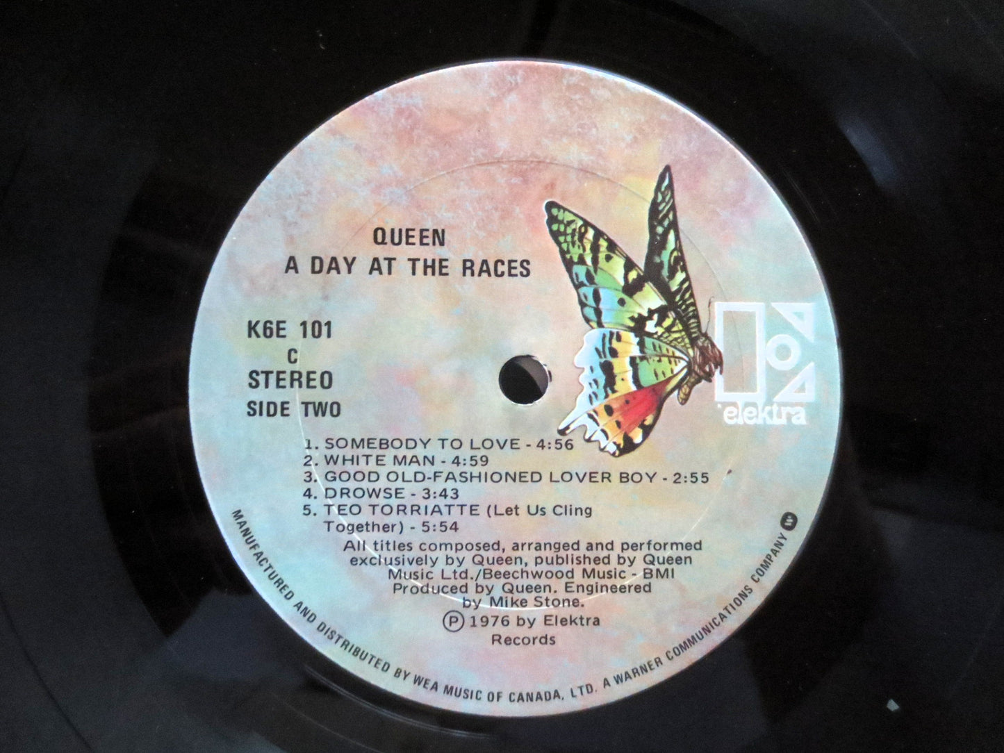 QUEEN, A DAY at the RACES, Freddie Mercury, 1976 Record, Vinyl Lp