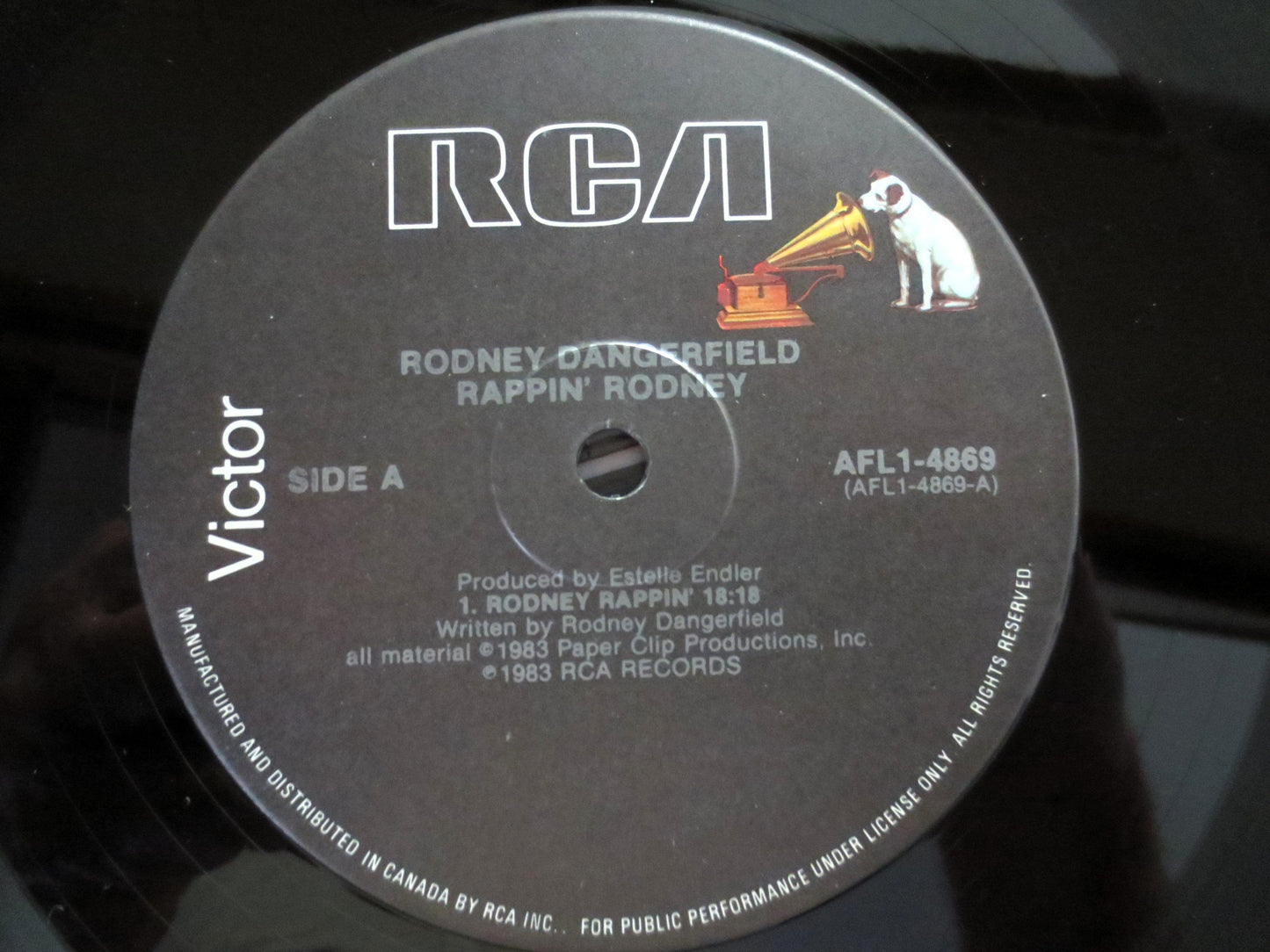 RODNEY DANGERFIELD, Rappin' Rodney, Comedy Album, 1983 Record, Vinyl Lp
