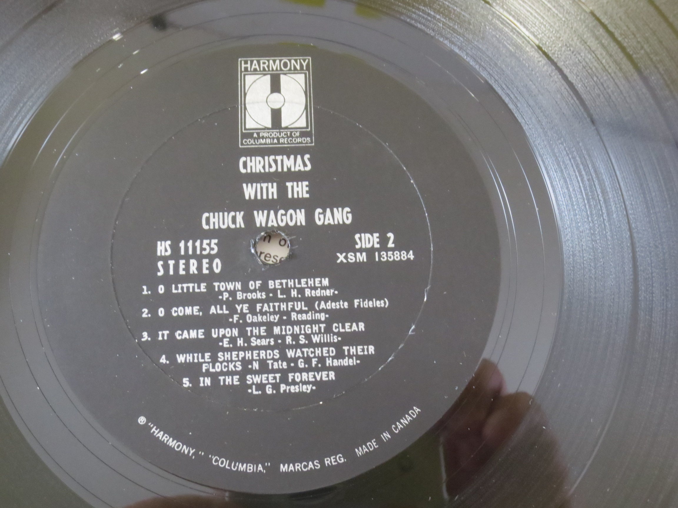 CHRISTMAS with The Chuck Wagon Gang, Vintage Album, 1963 Record, Vinyl Lp