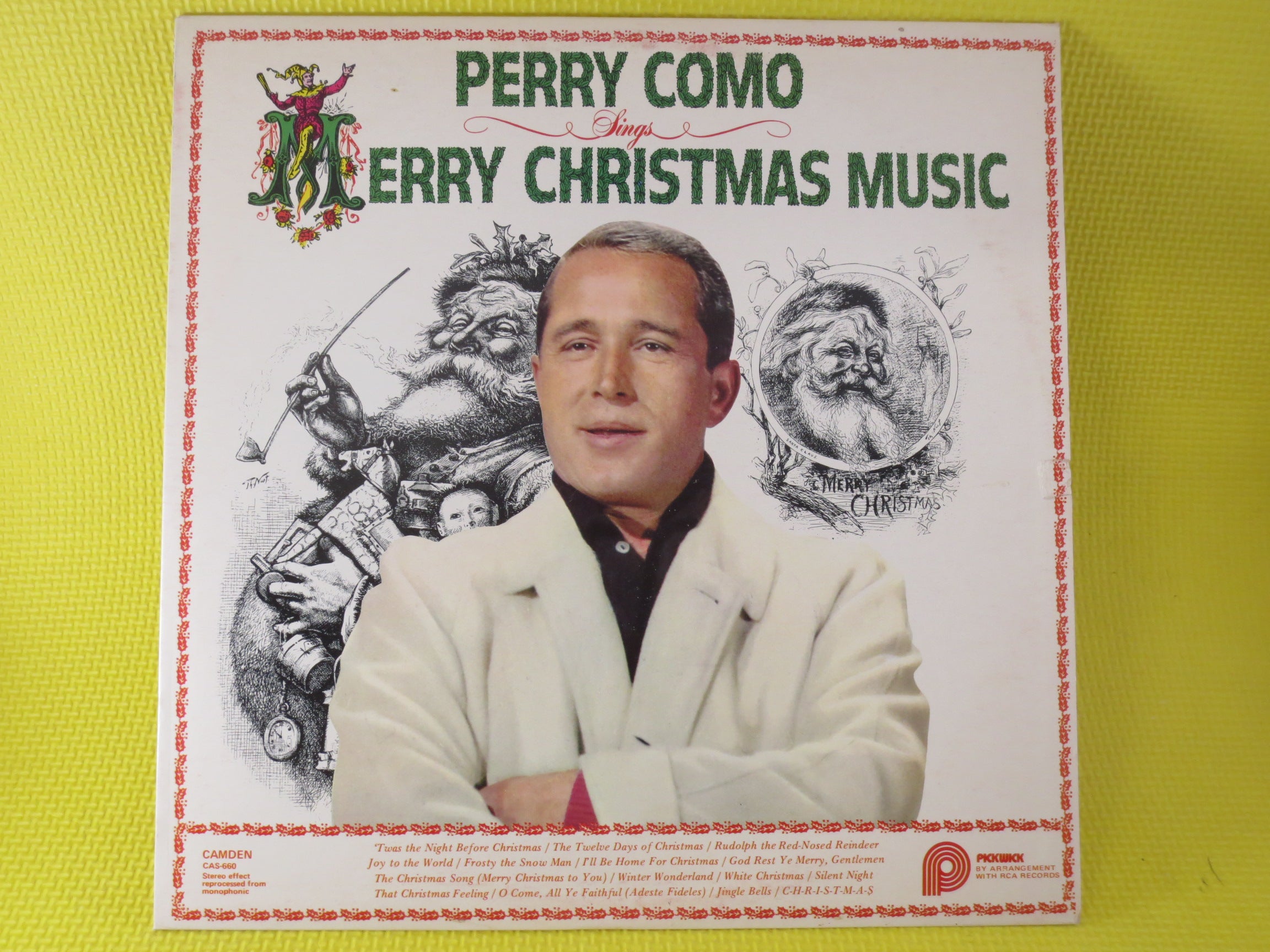 PERRY COMO, Christmas Album, 1978 Record, Vinyl Lp