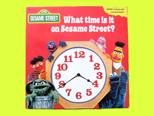 SESAME STREET, What Time Is It, Vintage Album, 1977 Record, Vinyl Lp