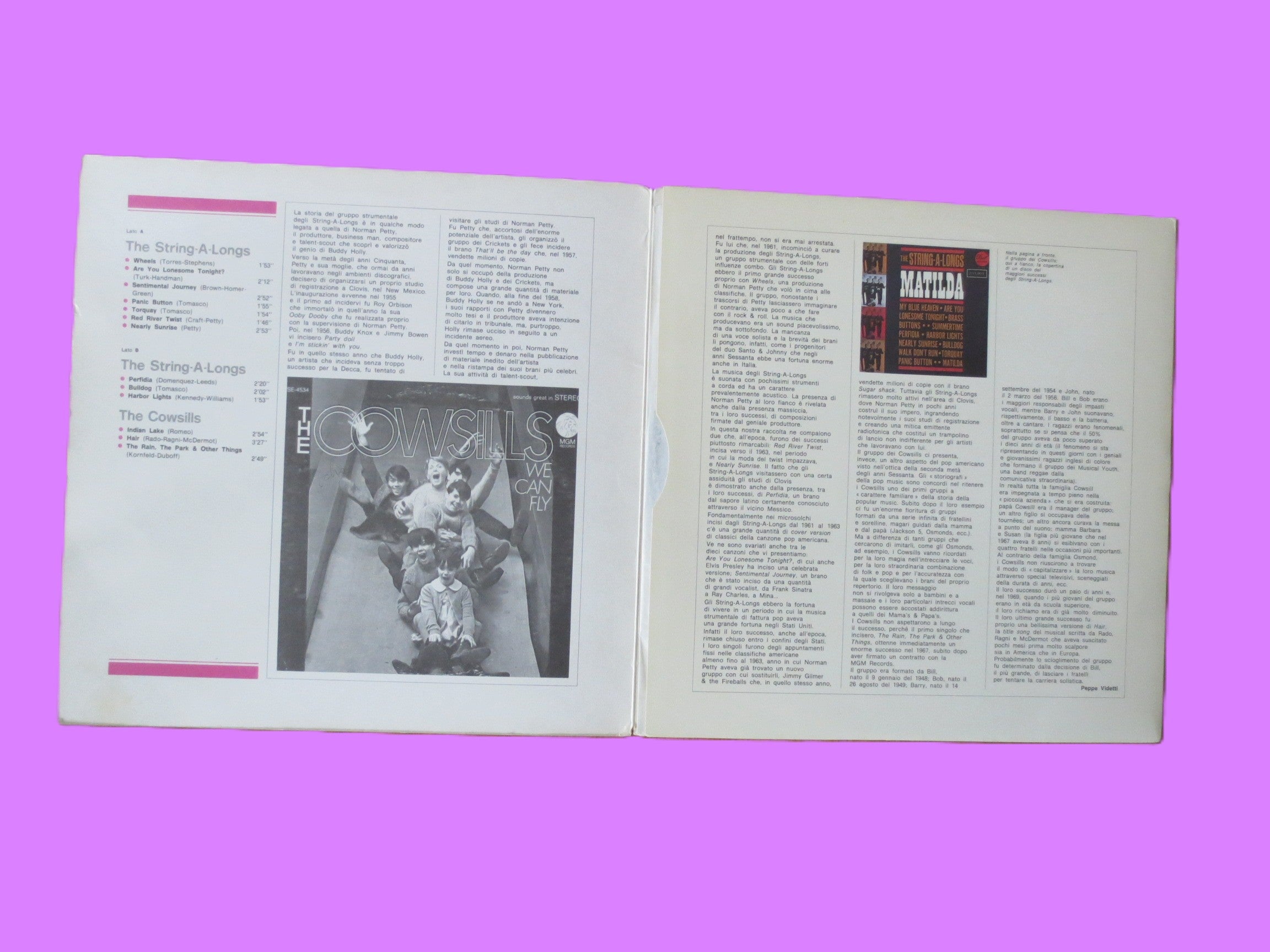 The String-A-Longs – La Grande Storia del Rock (1979) Vinyl LP