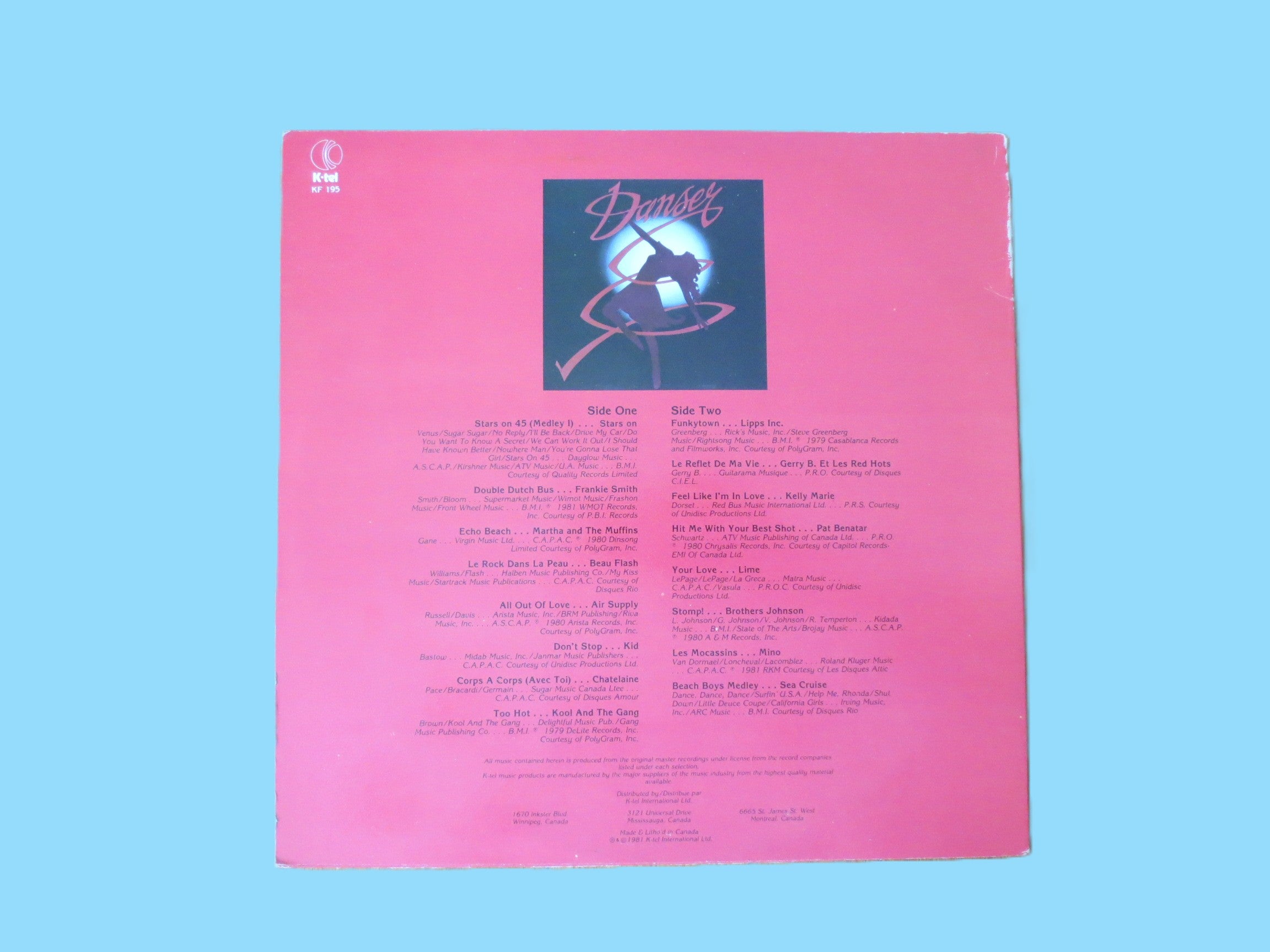 Danser – K-Tel Records (1981) Vinyl LP