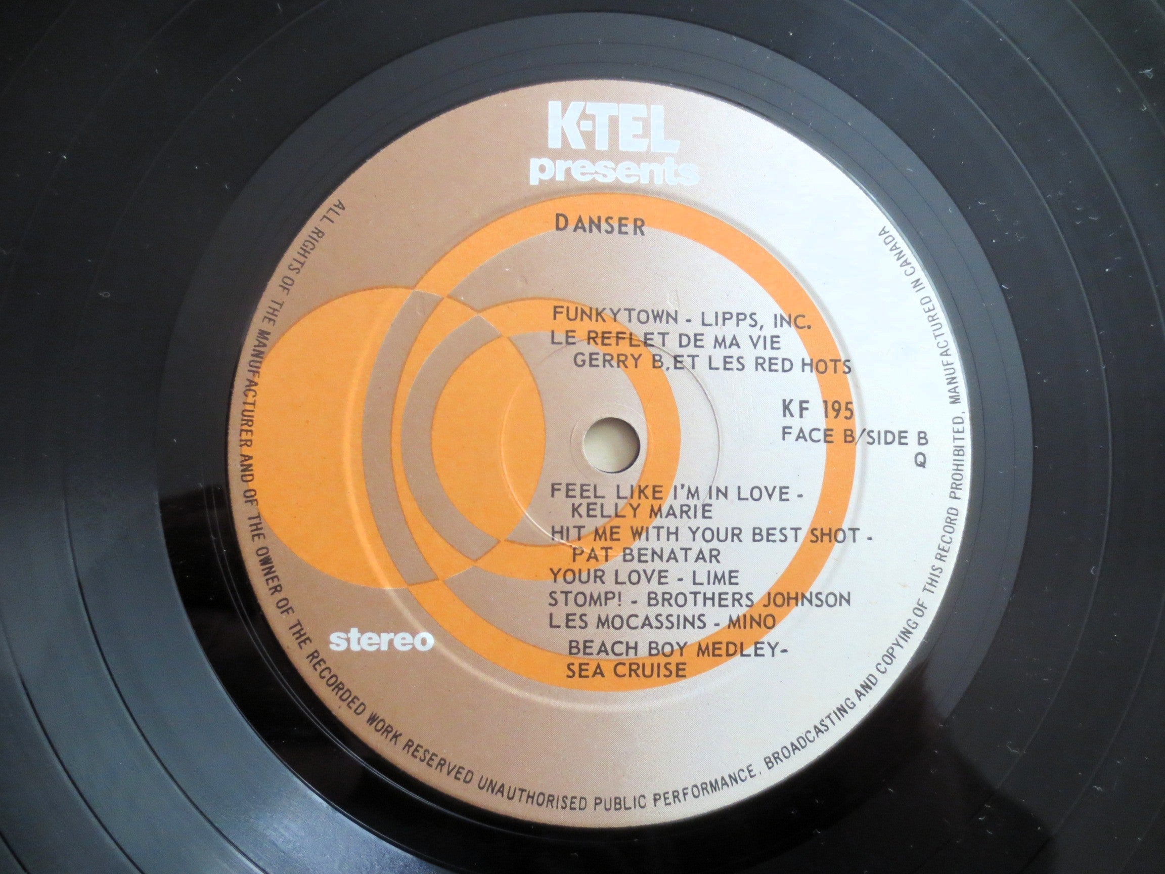 Danser – K-Tel Records (1981) Vinyl LP