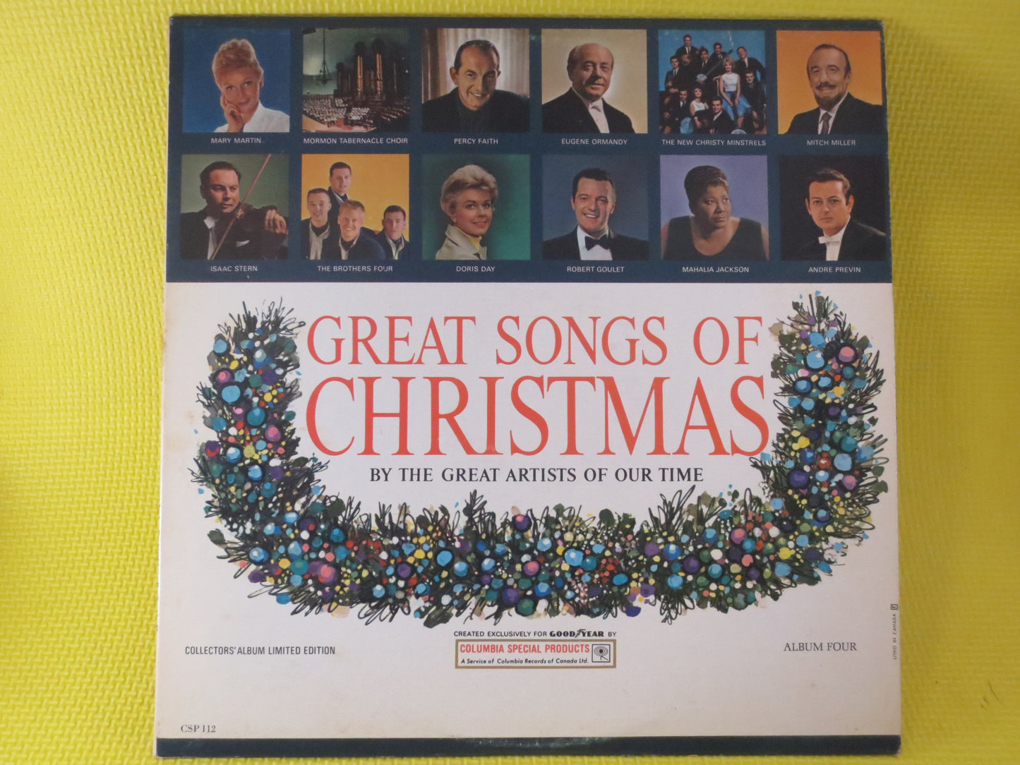 SONGS of CHRISTMAS, Album 4, 1966 Records, Vintage Album, Vinyl Lp