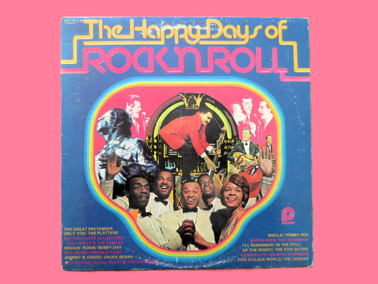 Happy Days of ROCK 'N ROLL, Pickwick Records, Vintage Album, 1974 Record, Vinyl Lp