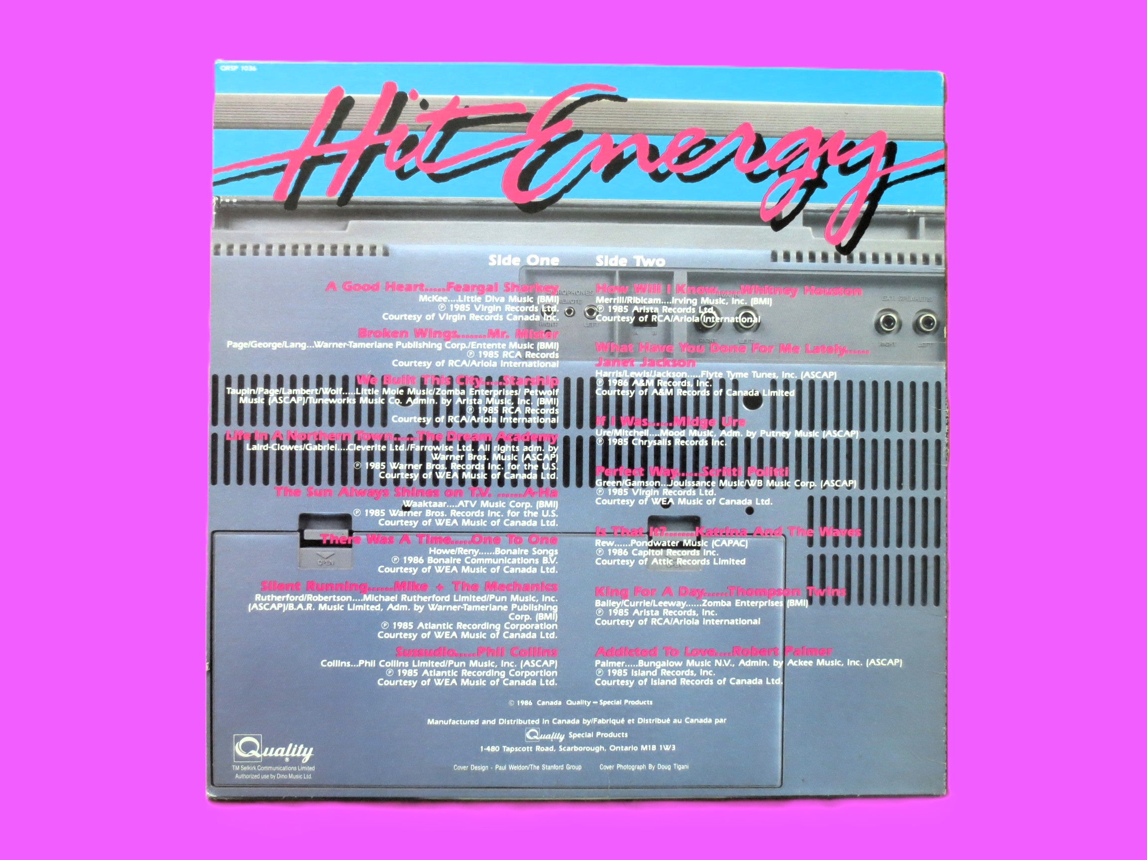 Hit Energy – Quality Records (1986) Vinyl LP