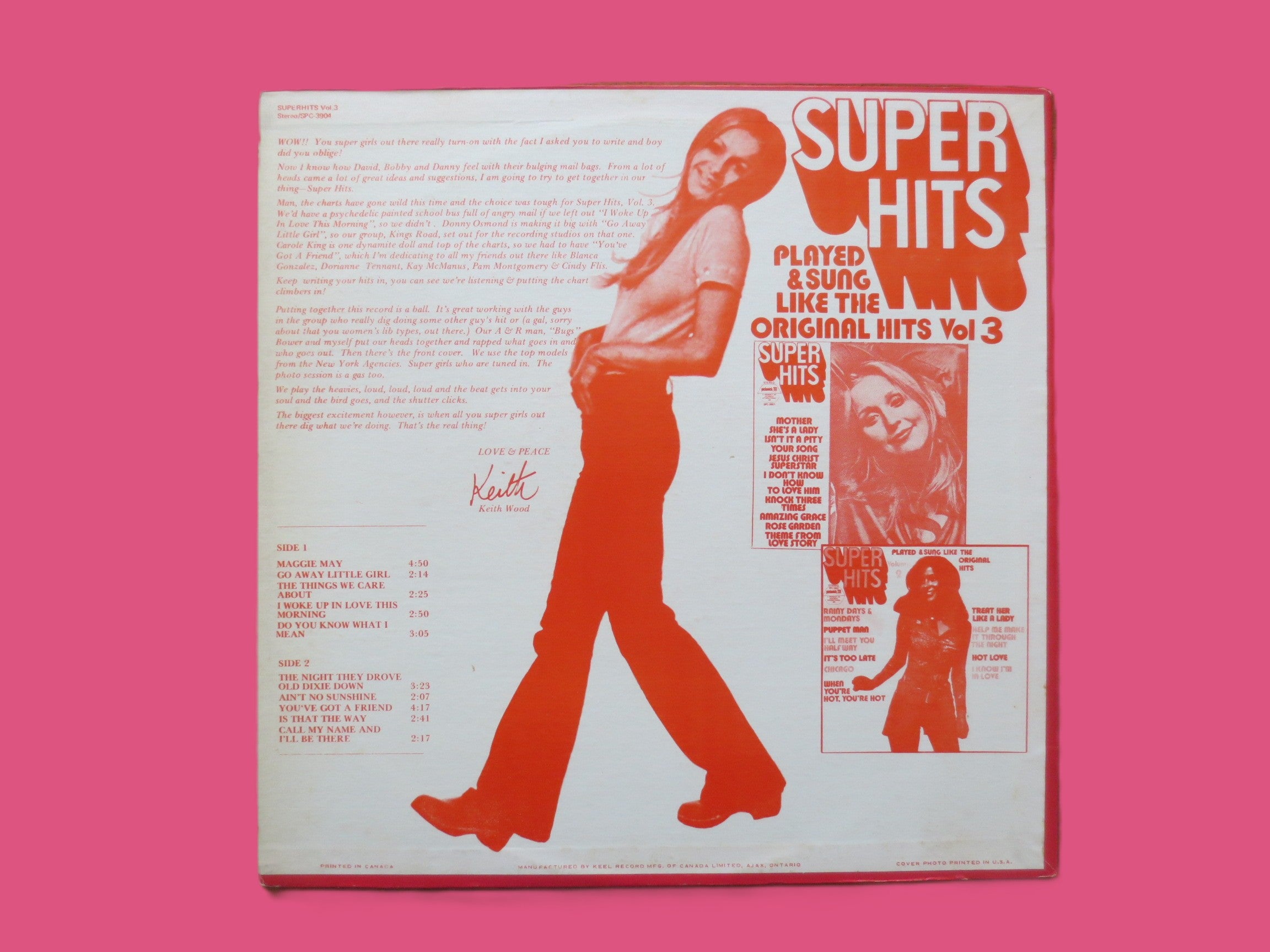 Super Hits Volume 3 – Pickwick Records (1972) Vinyl LP
