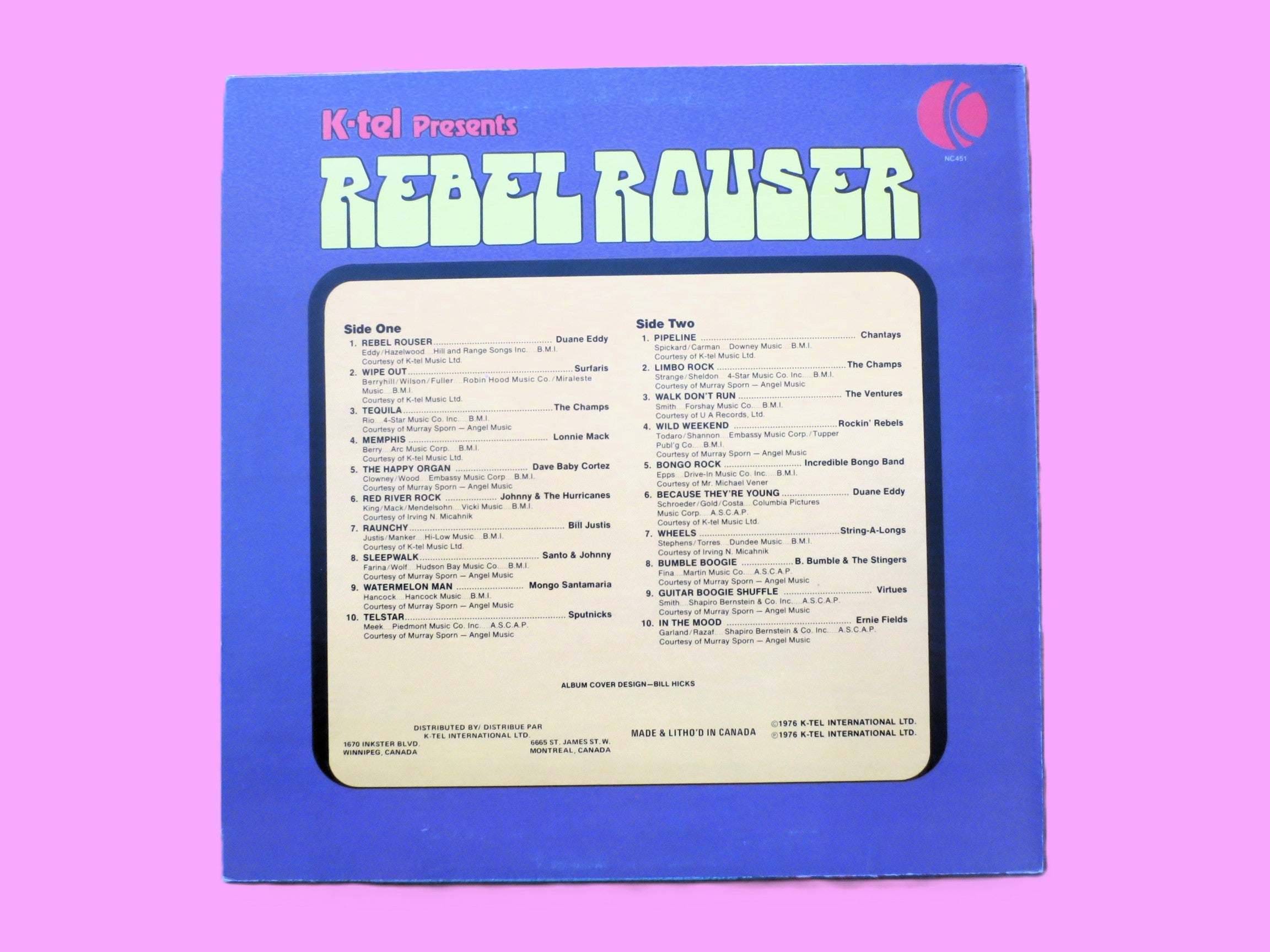 K-Tel – Rebel Rouser (1976) Vinyl LP