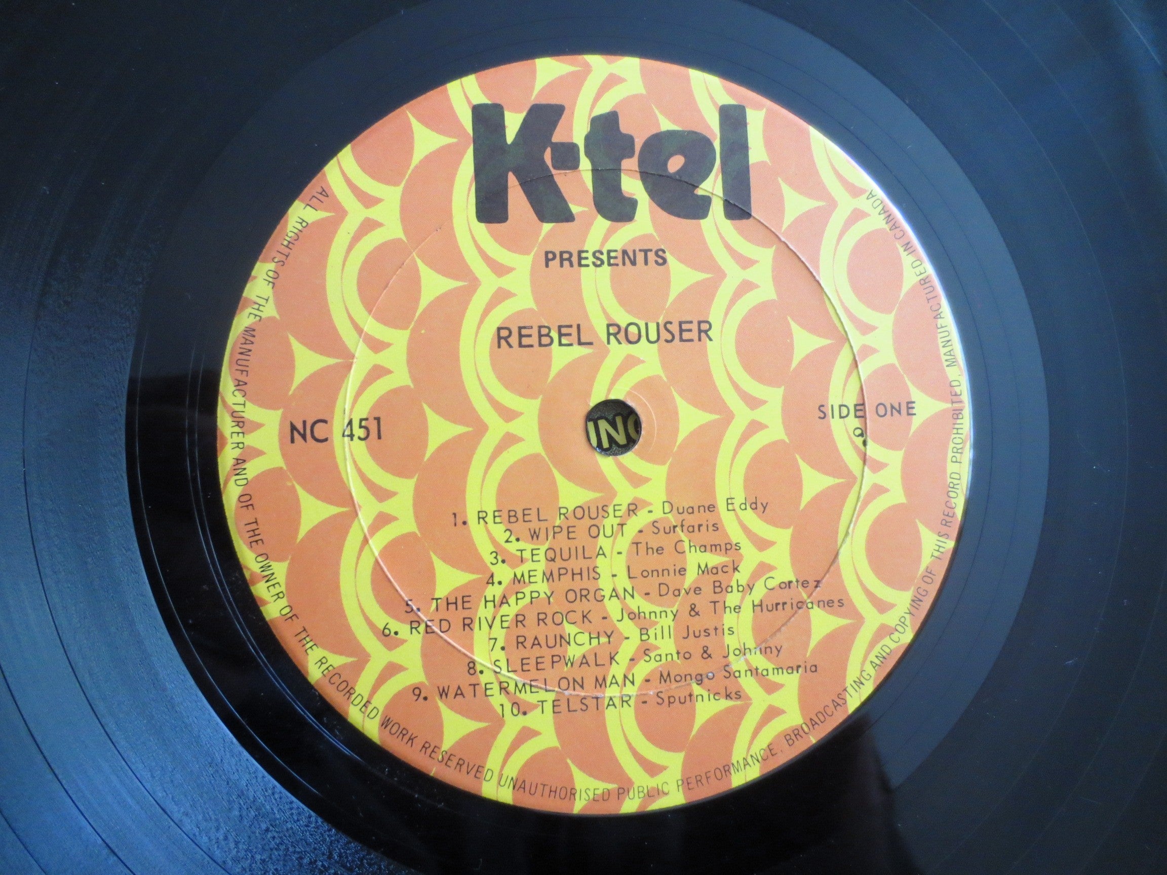 K-Tel – Rebel Rouser (1976) Vinyl LP