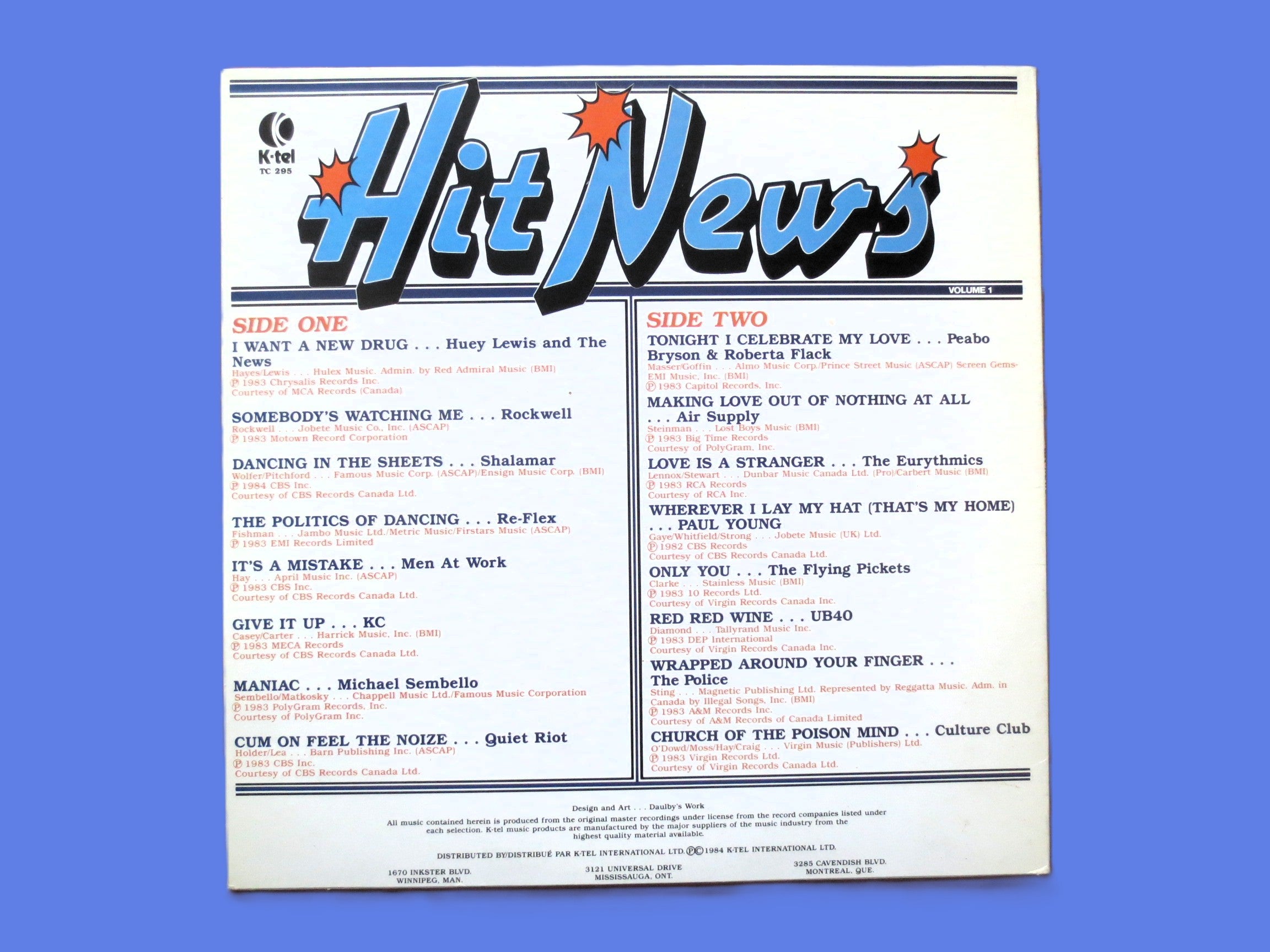 K-Tel – Hit News (1984) Vinyl LP