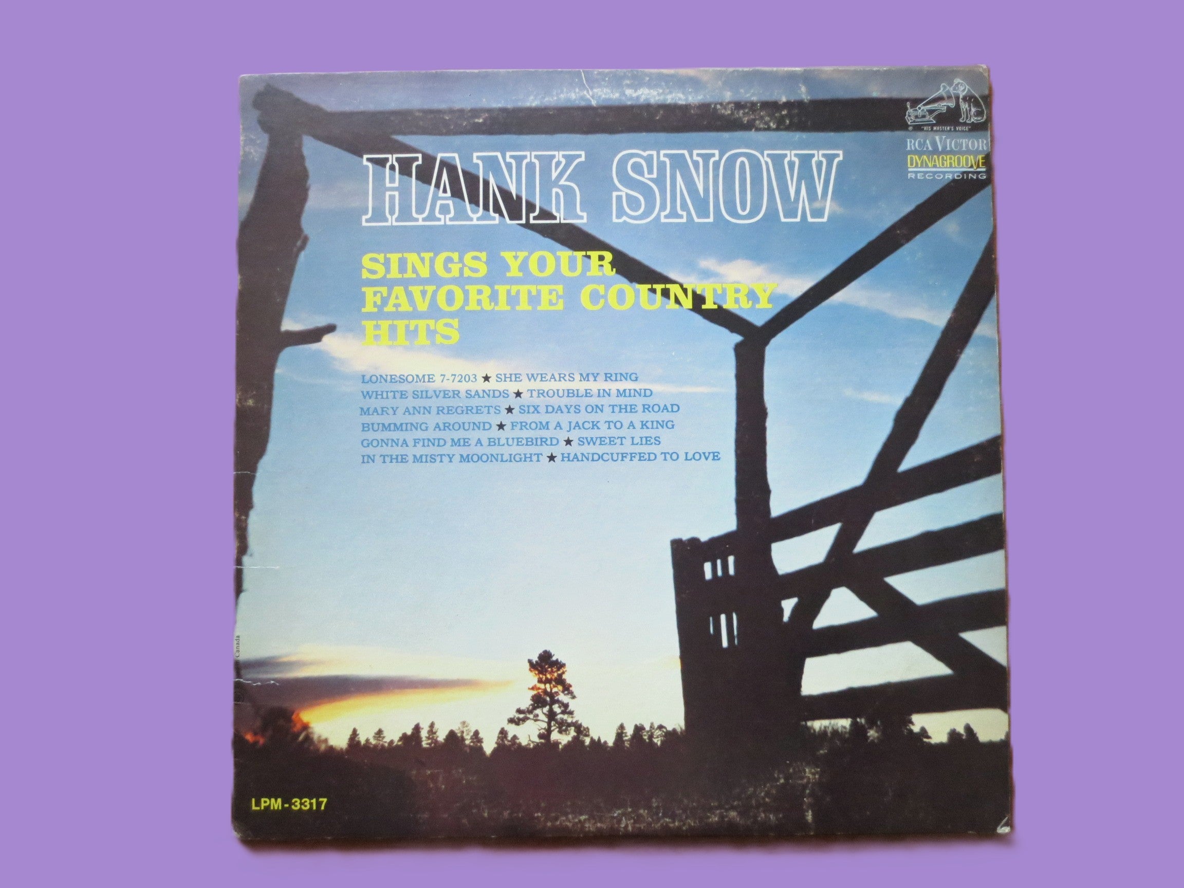 Hank Snow – Sings Your Favorite Country Hits (1965) Vinyl LP