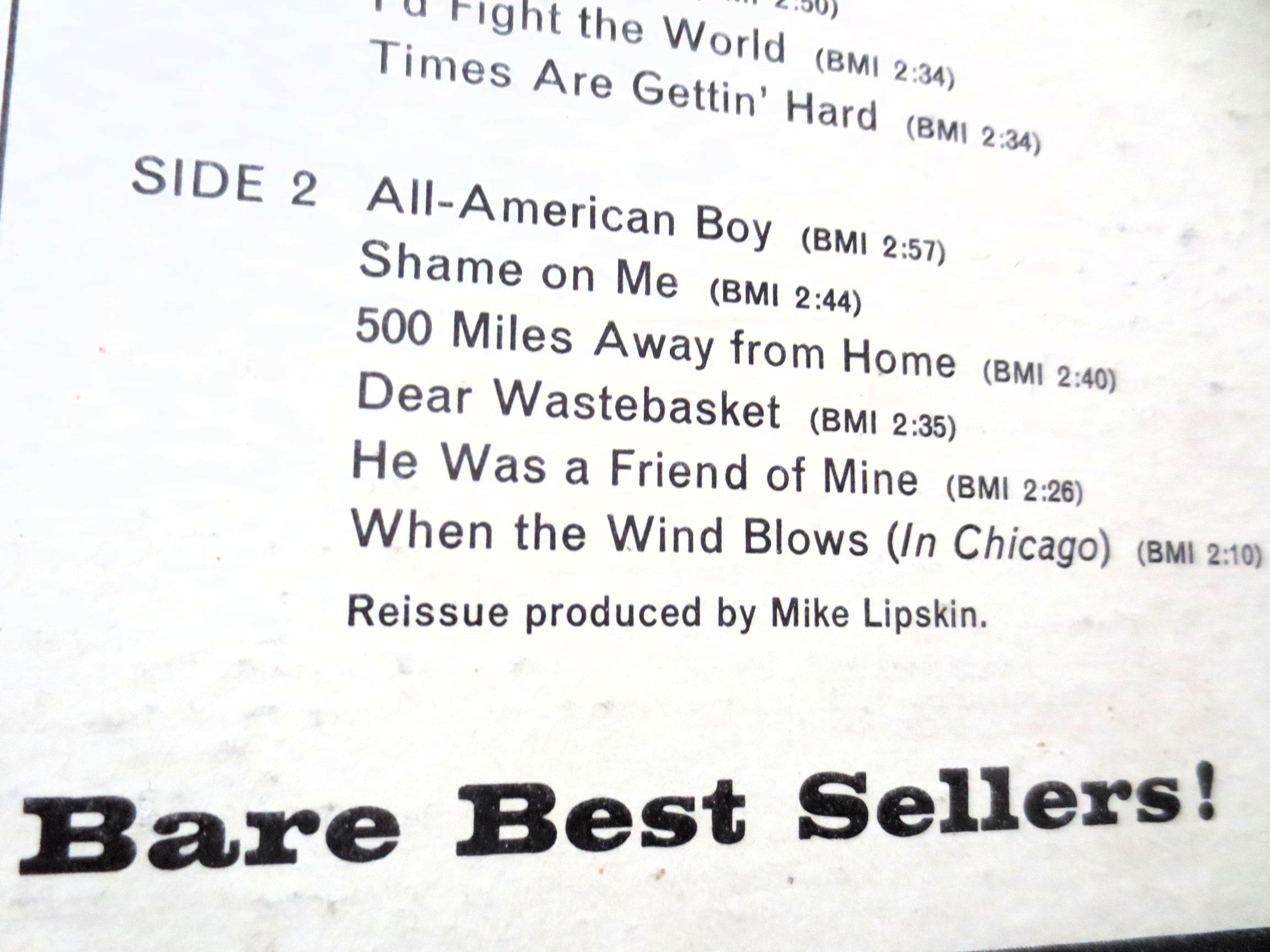 Bobby Bare – The Best of Bobby Bare (1966) Vinyl LP