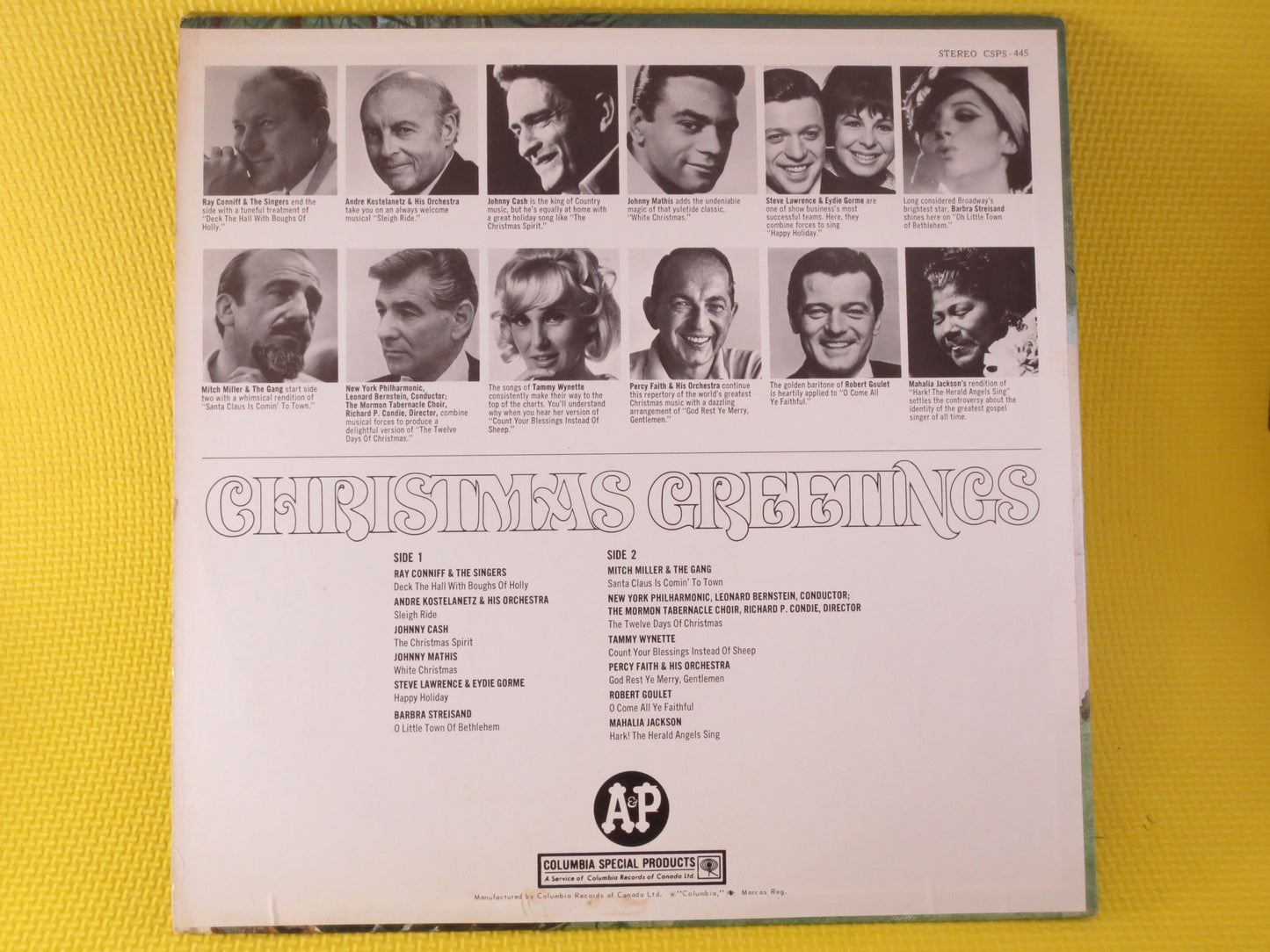 CHRISTMAS GREETINGS, CHRISTMAS Album, Christmas Record, Christmas Songs, Christmas Vinyl, Christmas Lp, Lps, Vintage Records, 1966 Records