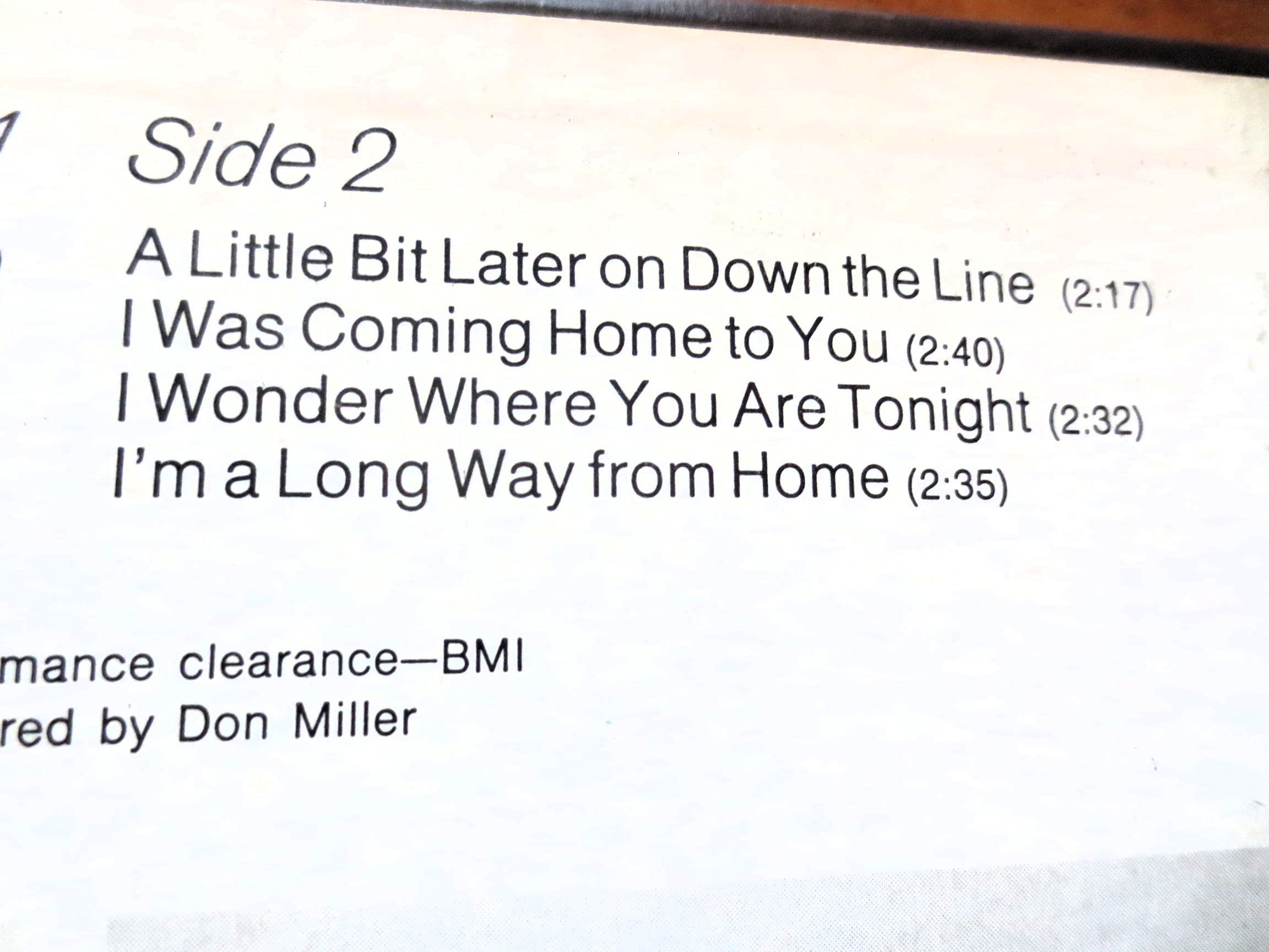 Bobby Bare – I'm a Long Way from Home (1971) Vinyl LP