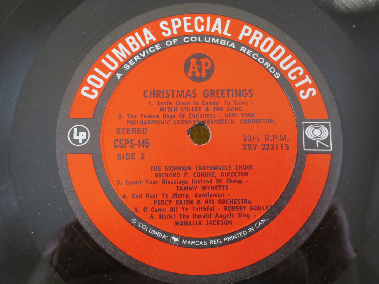 CHRISTMAS GREETINGS, CHRISTMAS Album, Christmas Record, Christmas Songs, Christmas Vinyl, Christmas Lp, Lps, Vintage Records, 1966 Records