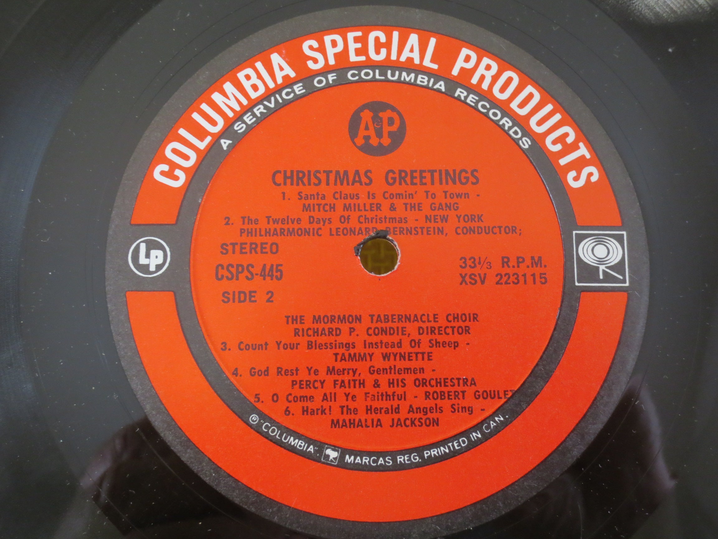 Various Artists – Christmas Greetings (1966) Vinyl LP
