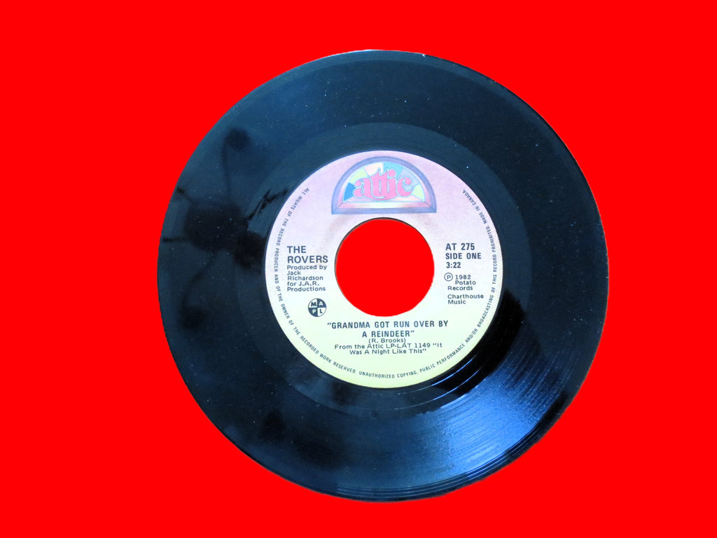 The Irish Rovers – Grandma Got Run Over by a Reindeer (1982) 45 RPM Vinyl