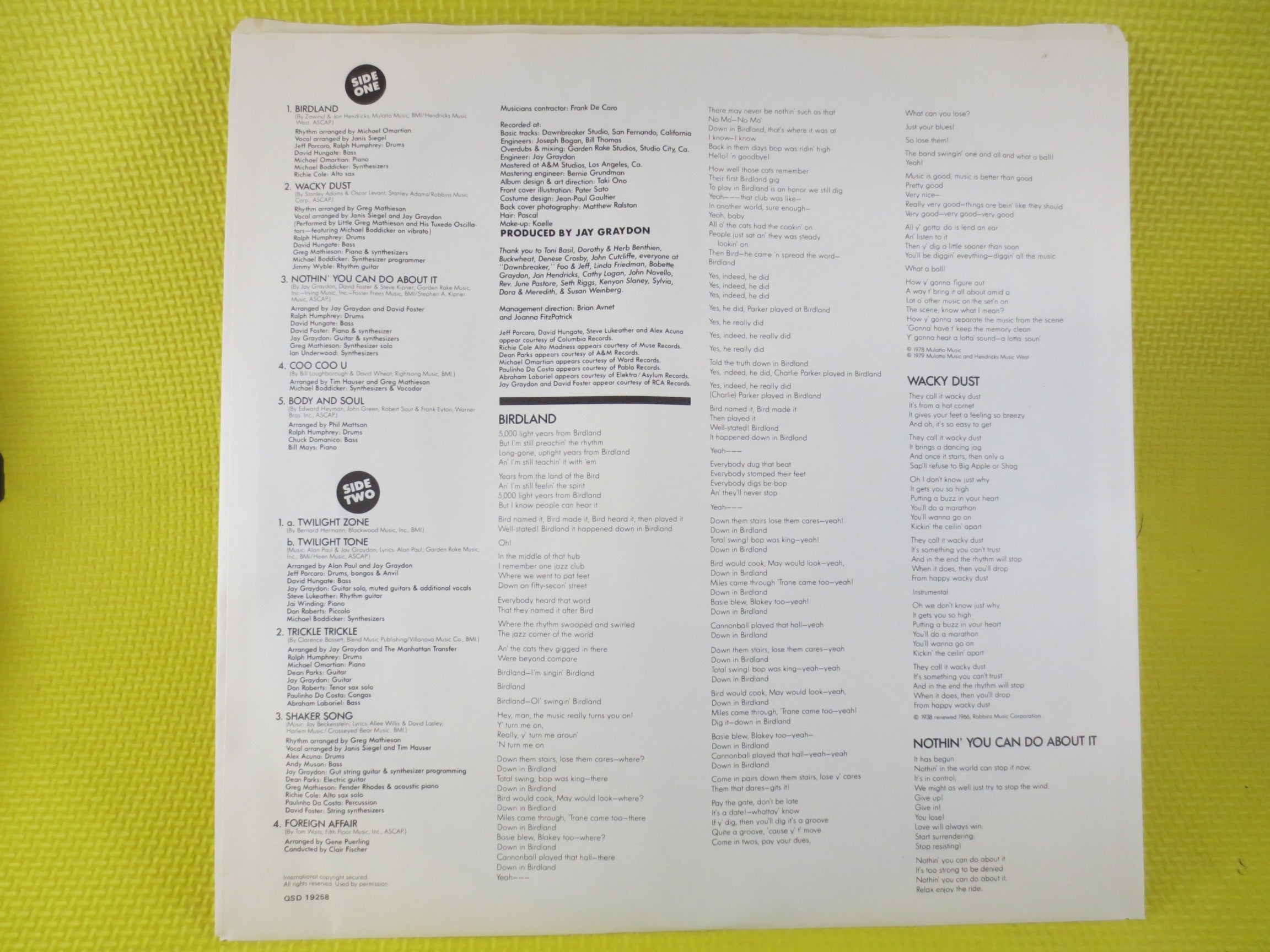 The Manhattan Transfer – Extensions (1979) Vinyl LP