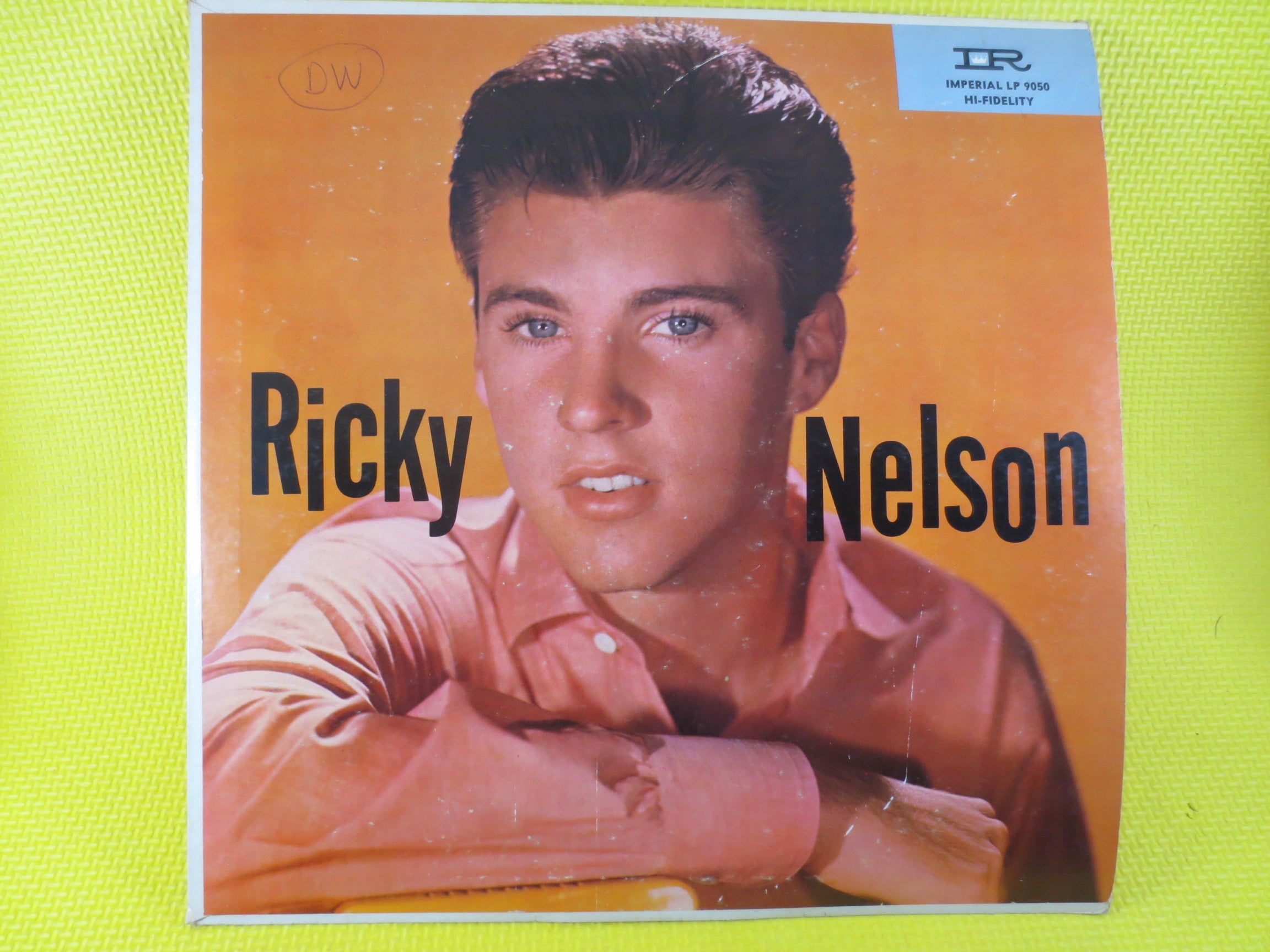 RICKY NELSON, 50s Music, Vintage Album, 1958 Record, Vinyl Lp
