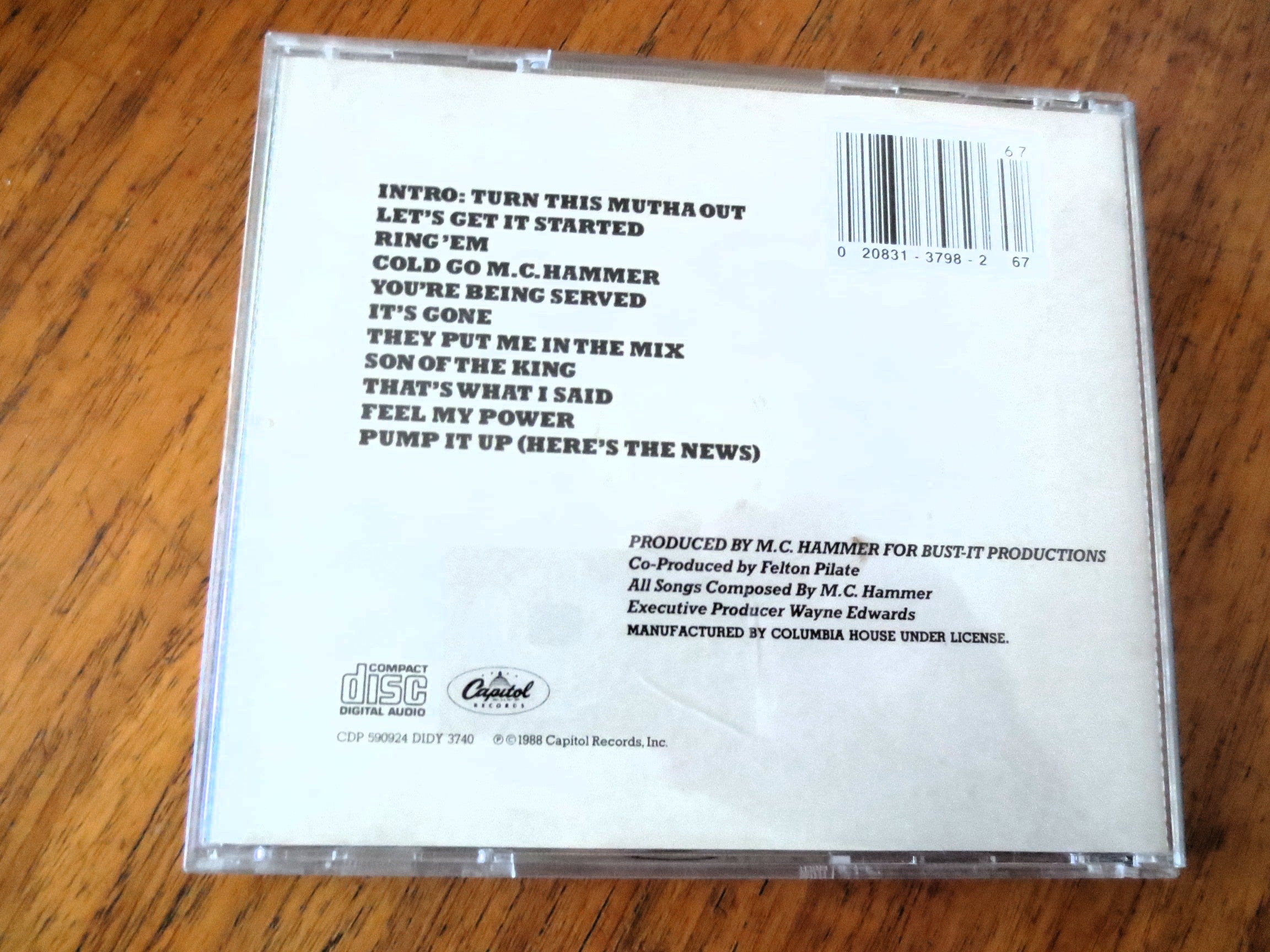 MC Hammer – Let's Get It Started (1988) CD