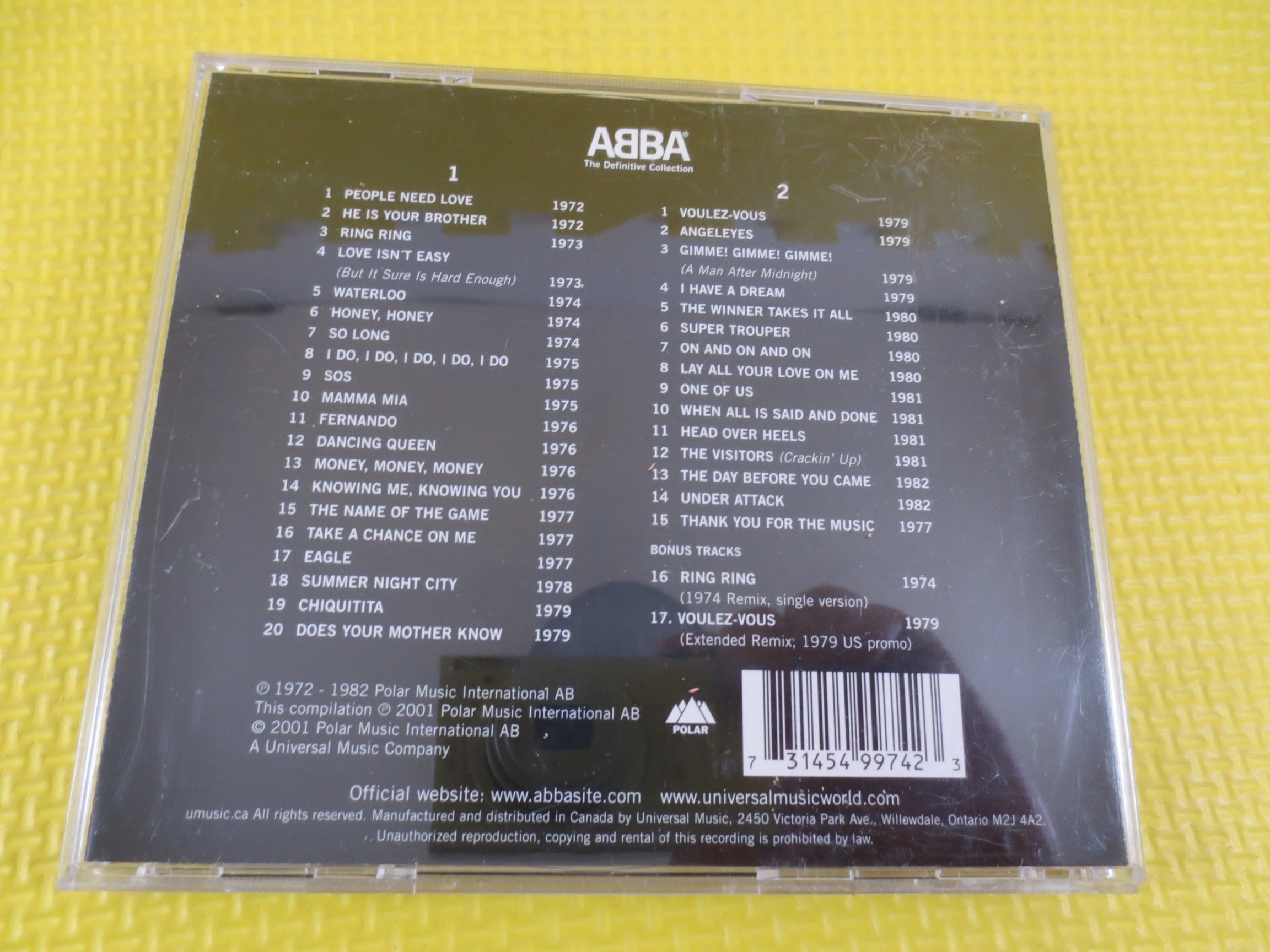 ABBA – The Definitive Collection (2001) 2xCD