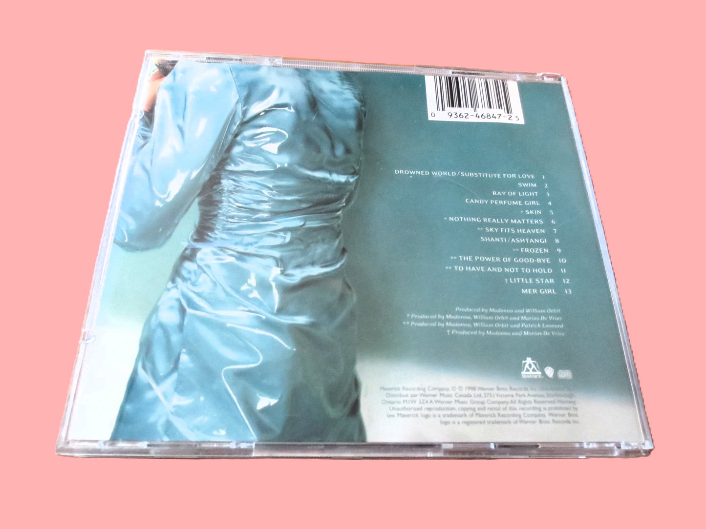 MADONNA, Ray of Light, 1998 Compact Disc, Vintage Cd
