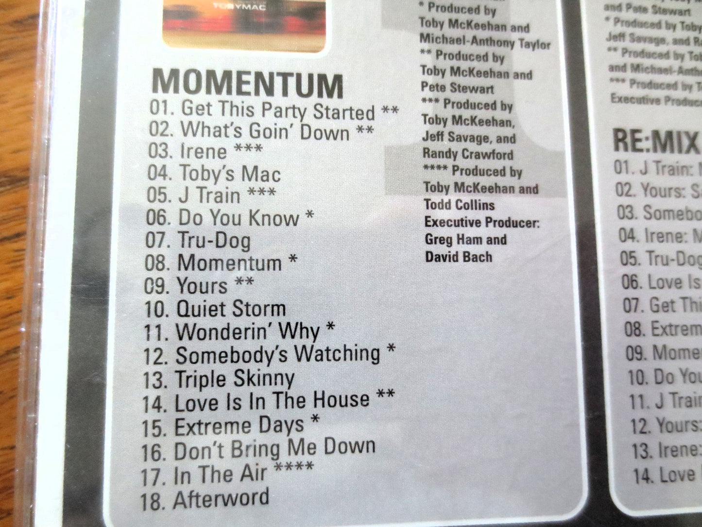 TOBYMAC, Momentum / Re:Mix Momentum, 2 Disc's, Hip Hop, Compact Disc, Vintage Cd
