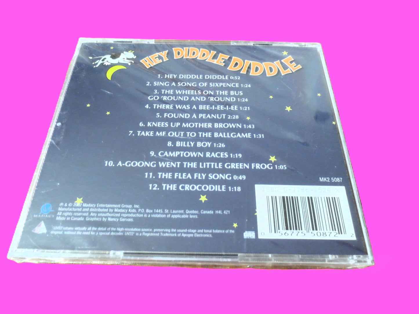 Hey DIDDLE DIIDLE, Factory SEALED, 2002 Compact Disc, Vintage Cd