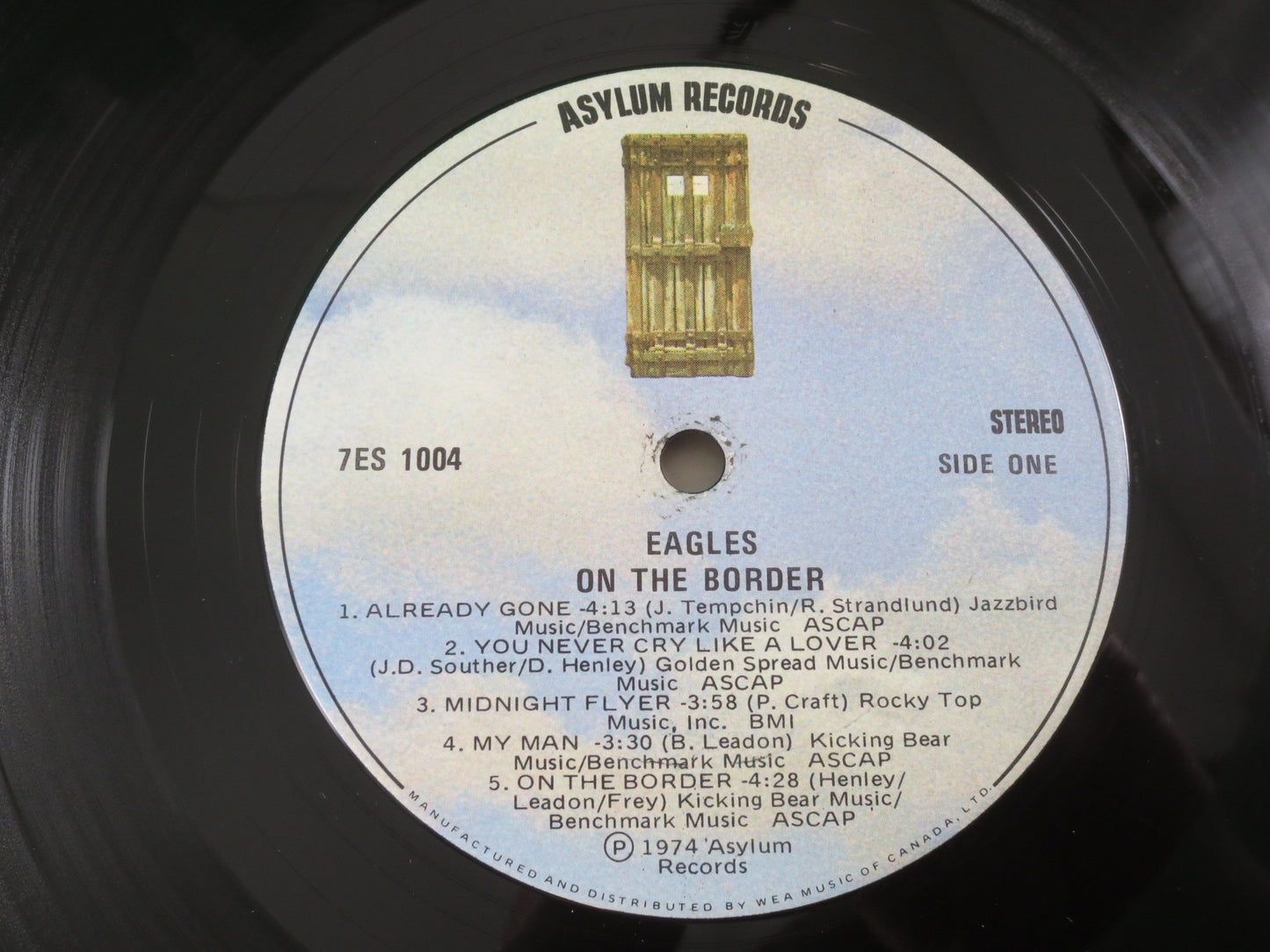 The EAGLES, On the Border, Rock Records, The Eagles Records, The Eagles Album, The Eagles Lp, Vinyl Records, 1974 Records