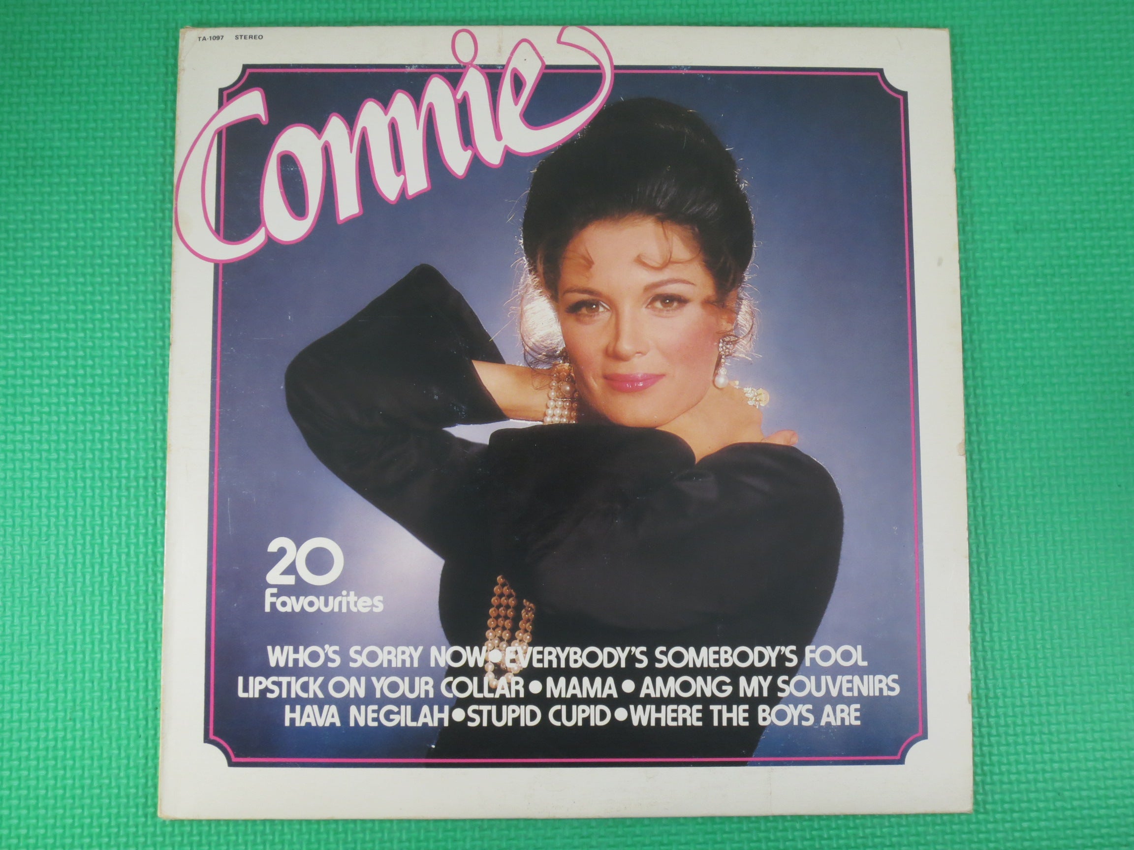 CONNIE FRANCIS, Tee Vee Records, Vintage Album, 1978 Record, Vinyl Lp