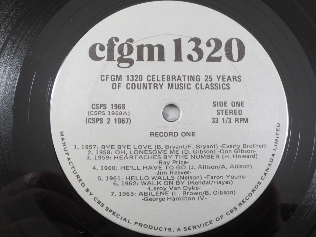 25 Years of Country Music Classics, CFGM 1320, Vintage Album, 1982 Record, Vinyl Lp
