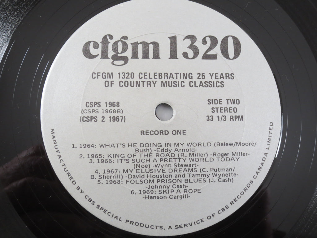 25 Years of Country Music Classics, CFGM 1320, Vintage Album, 1982 Record, Vinyl Lp
